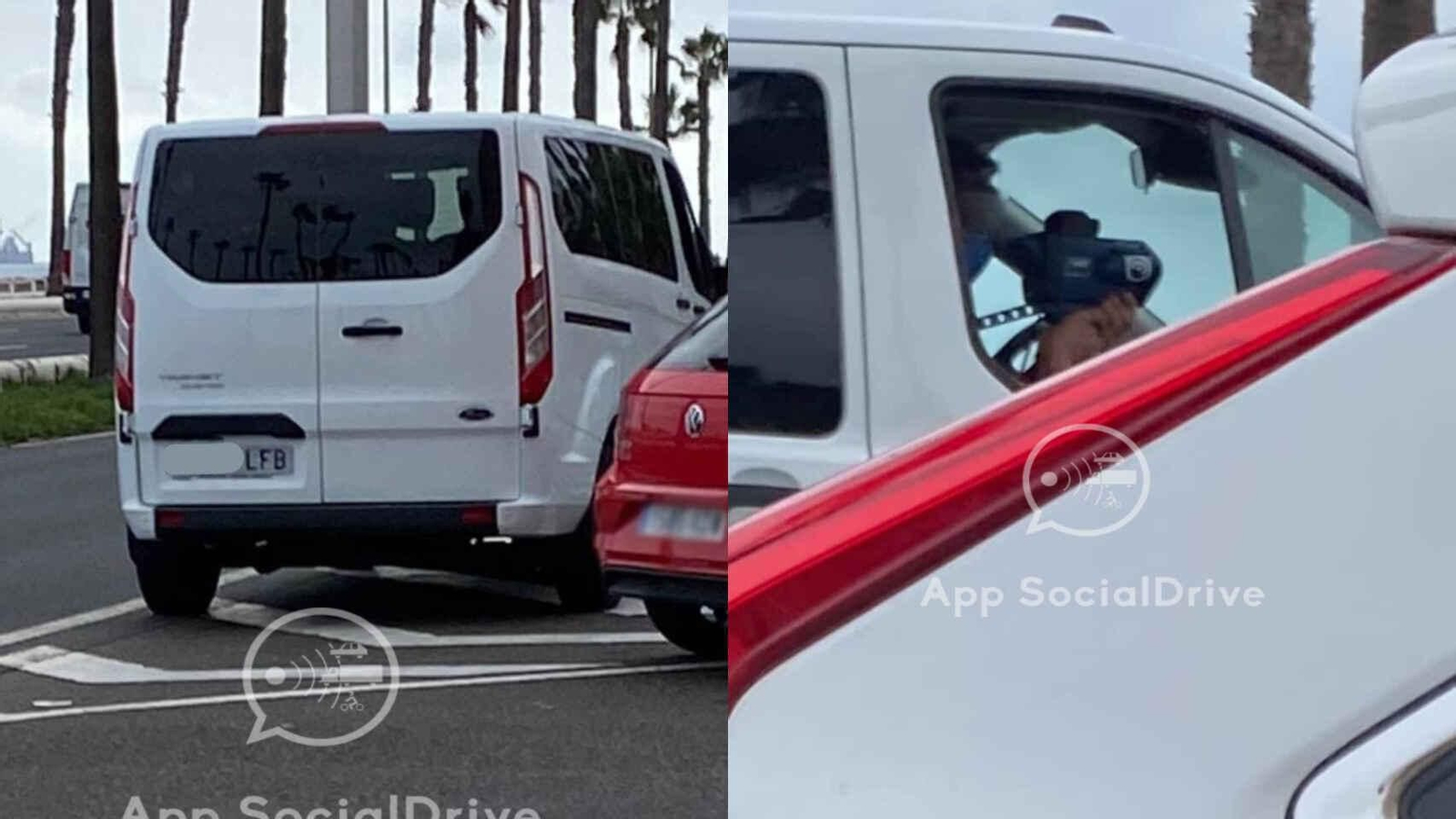 La furgoneta con el radar a bordo cazada en Las Palmas.