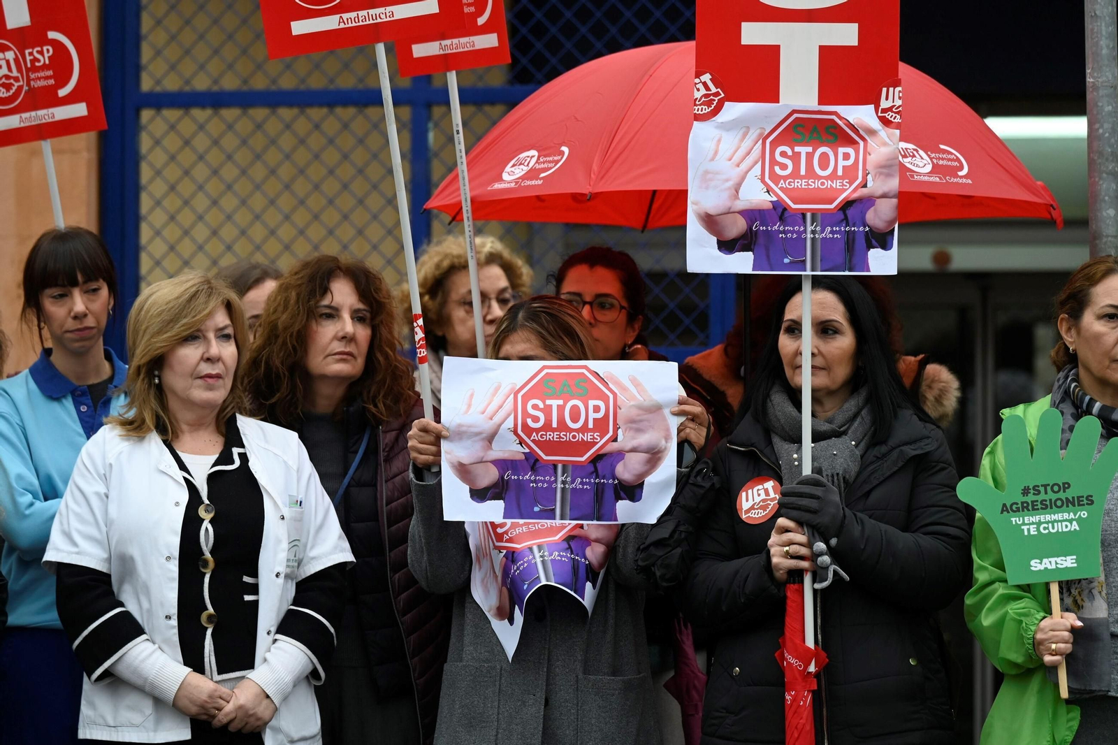 Concentración de médicos en el centro de salud de Azahara