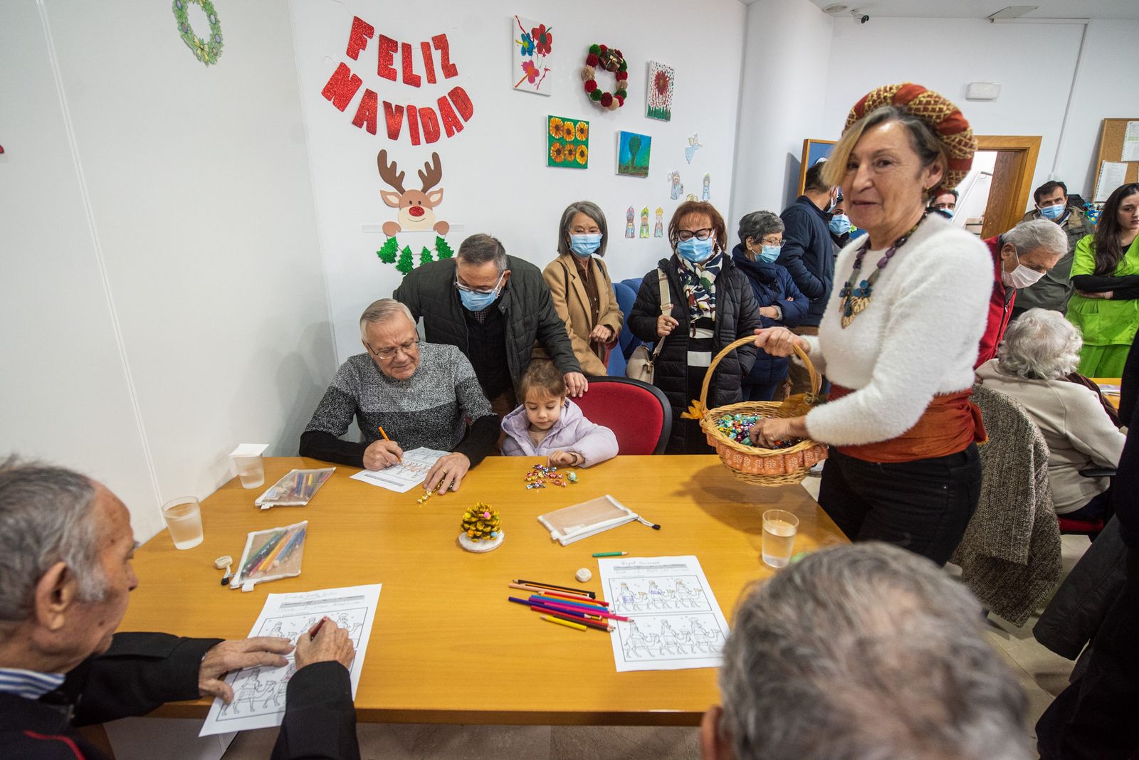 La visita de los Reyes Magos a la asociacion San Rafael de Alzheimer