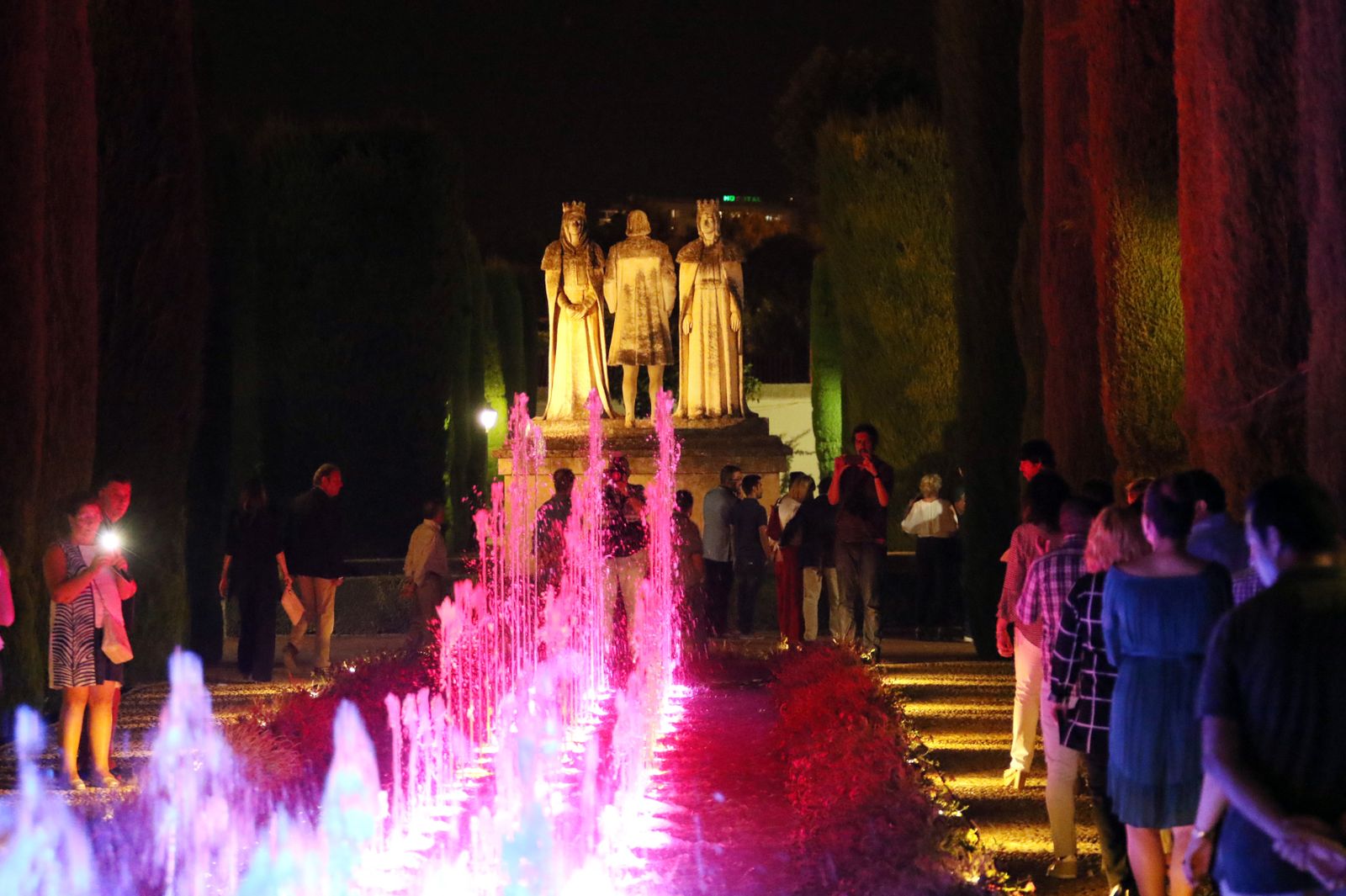 Espectáculo de luz y sonido en el Alcázar de los Reyes Cristianos.