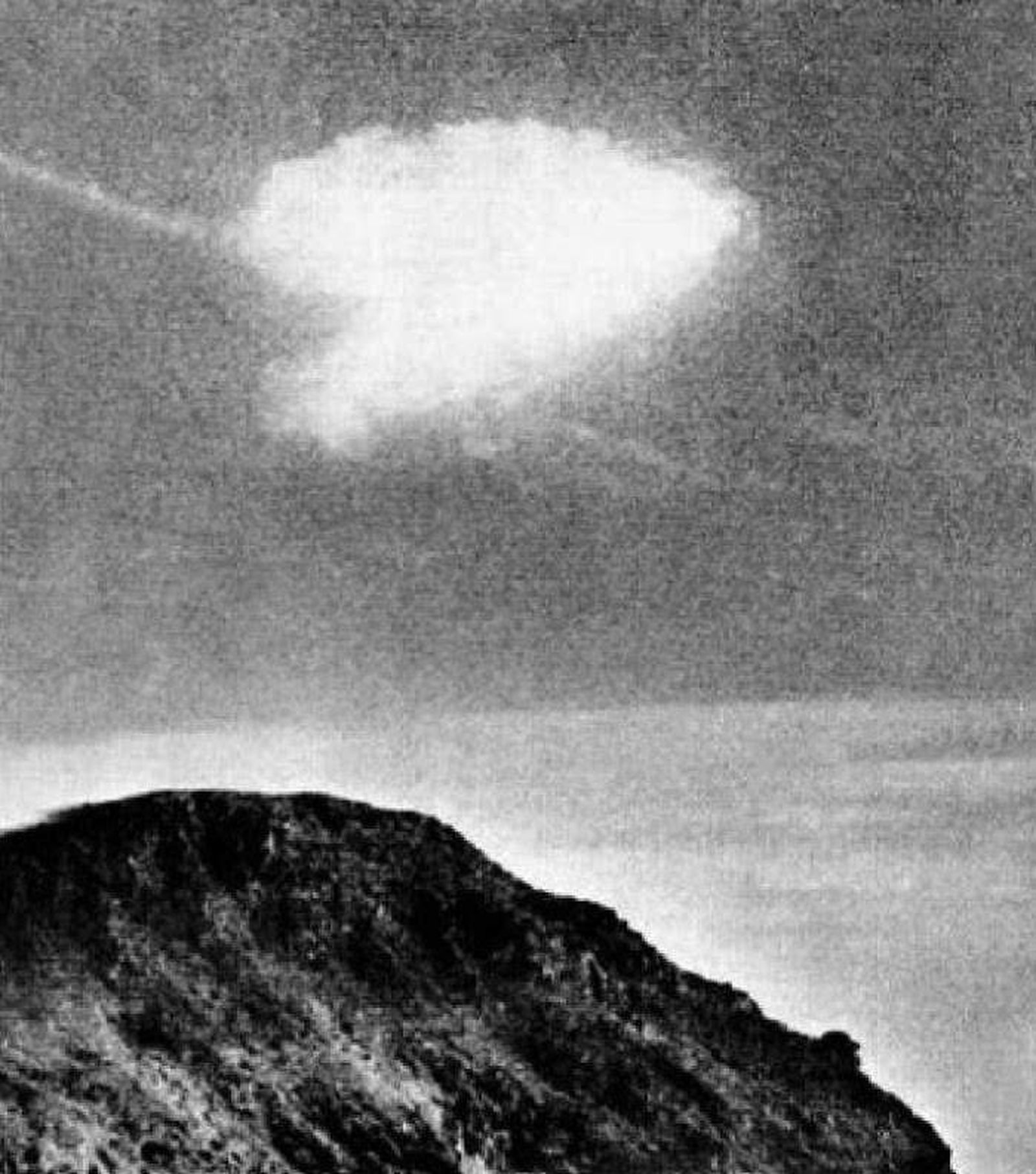 Única foto del instante del siniestro, obra de Eddie Fowlie.