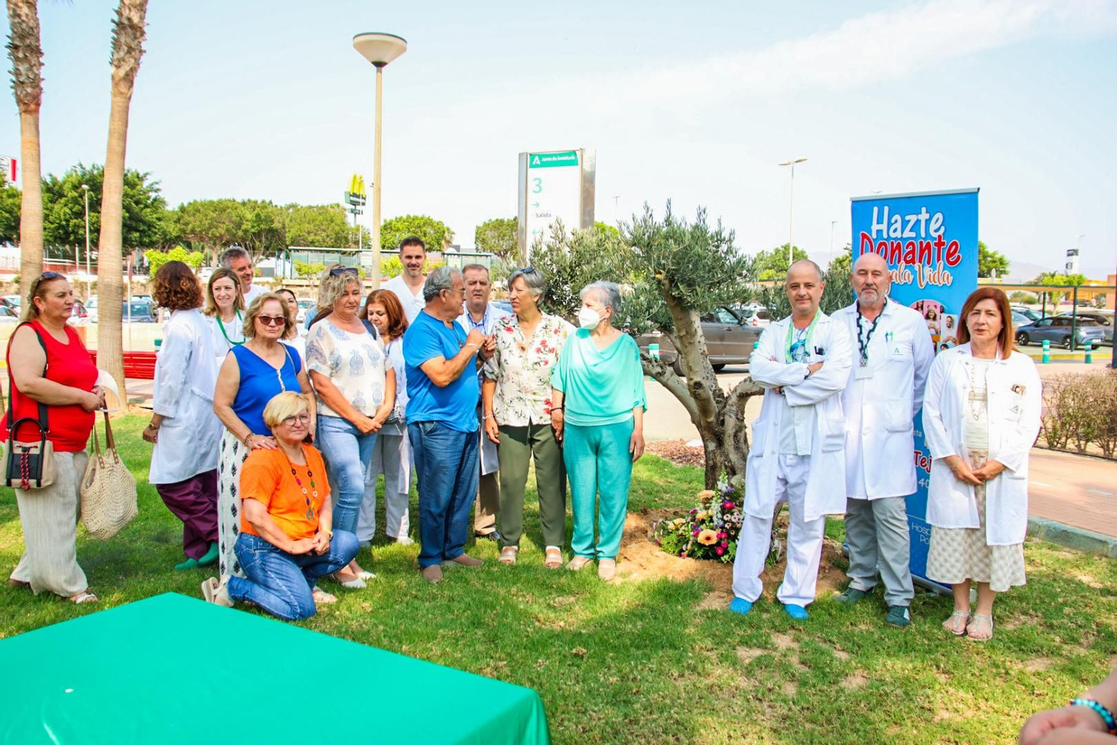 Imágenes del homenaje a los donantes de órganos y tejidos en el Hospital de Poniente