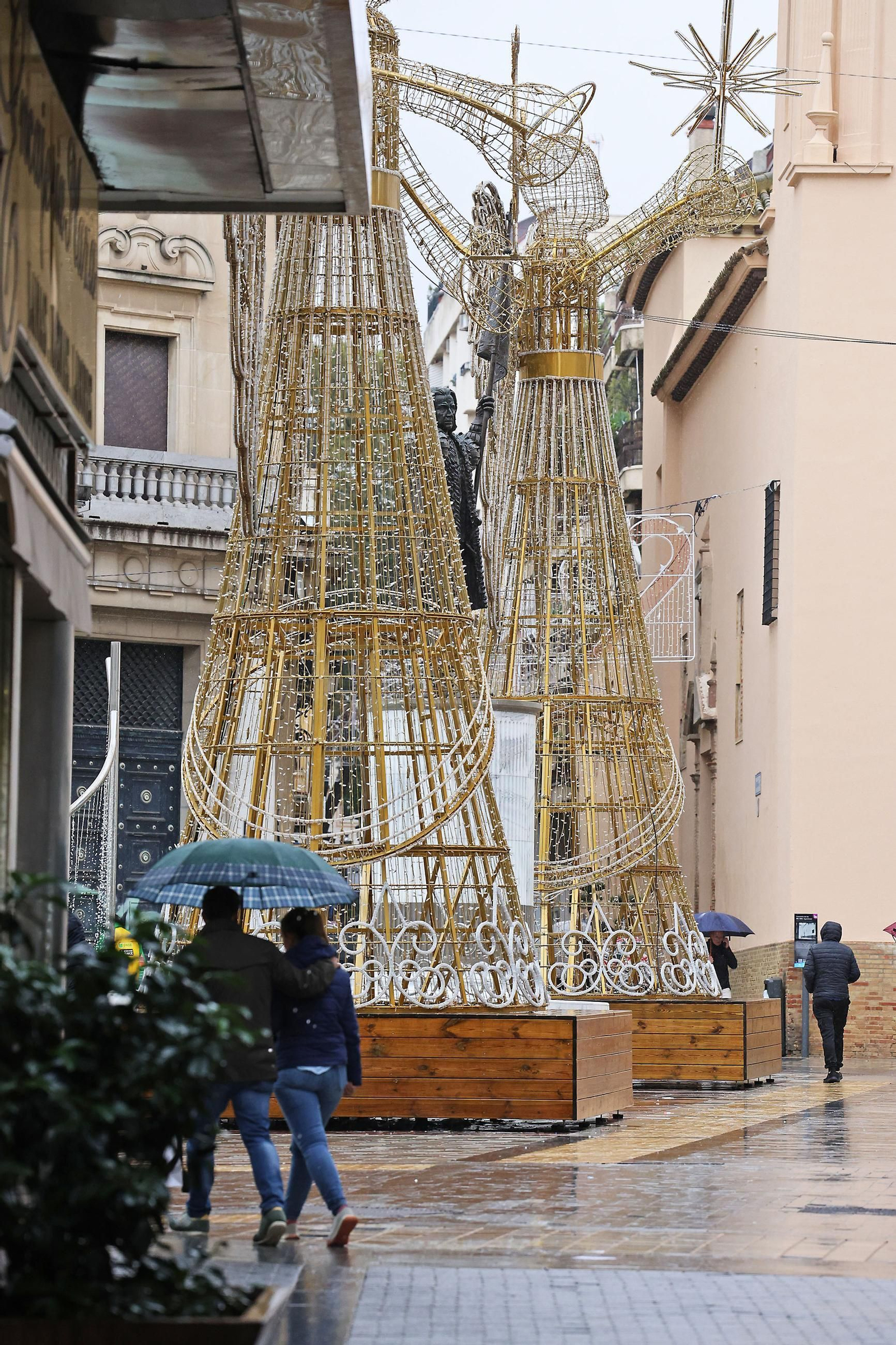 Las imágenes de la mañana de lluvia en Huelva