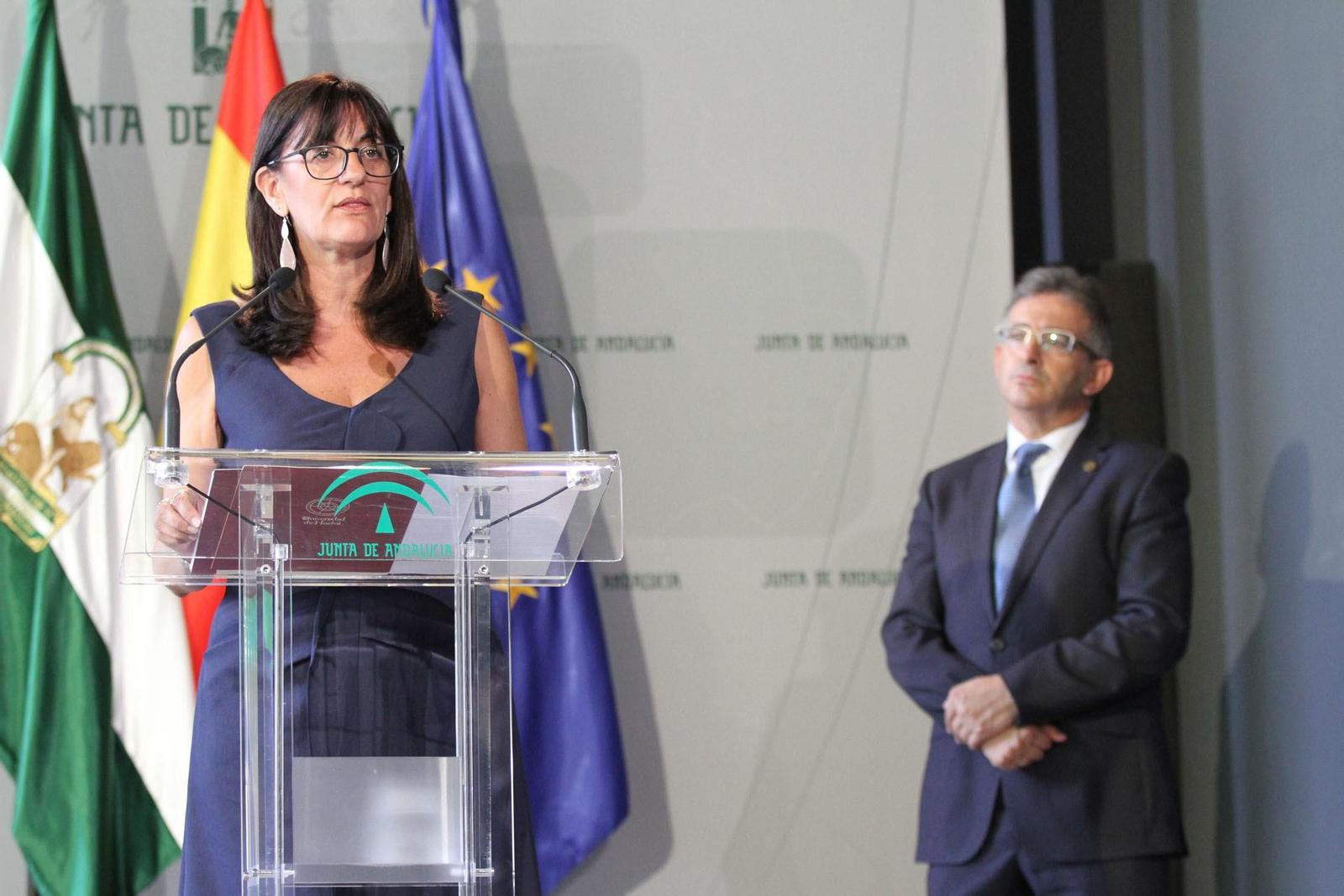 María Antonia Peña, durante un momento de su discurso.