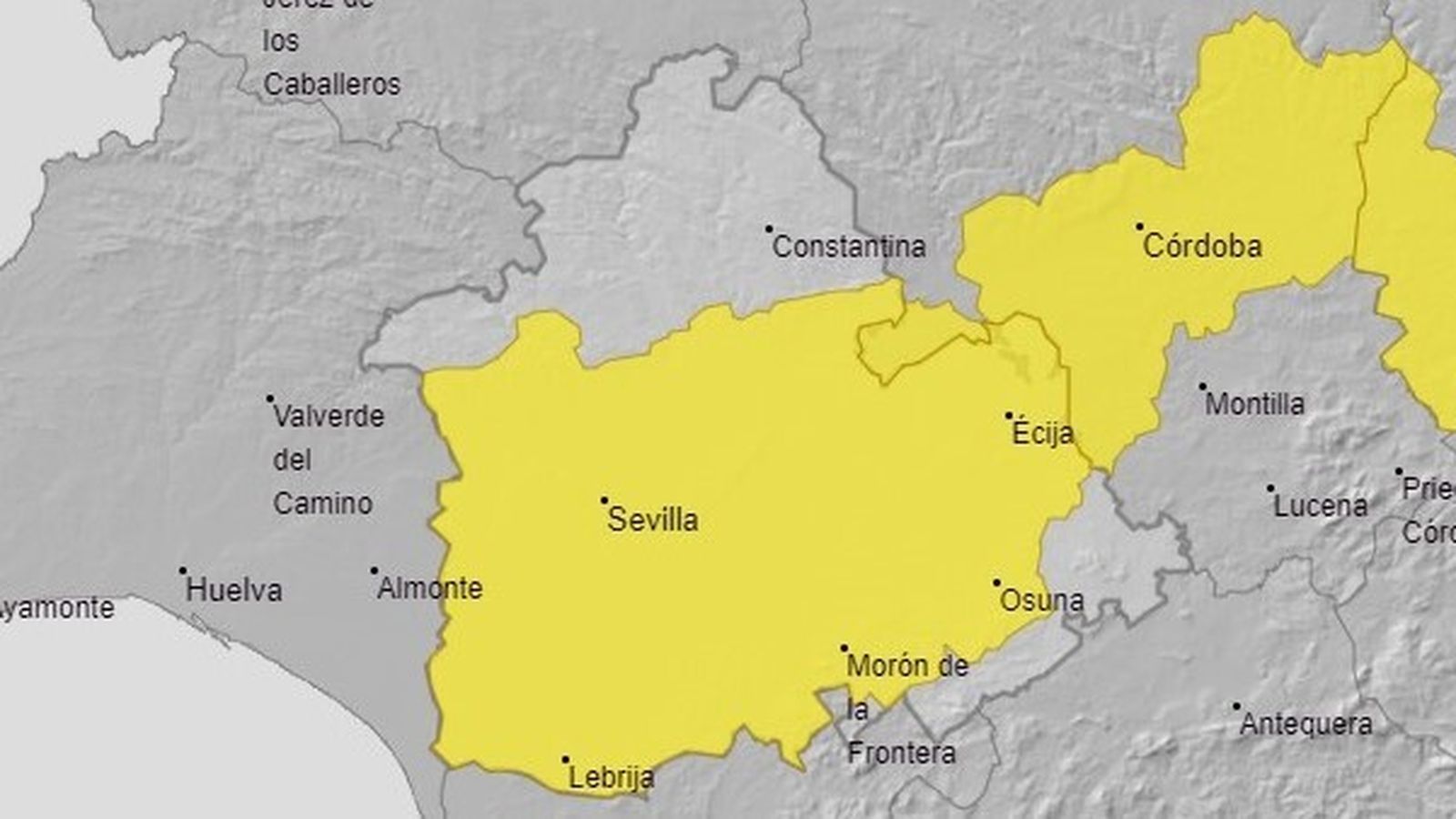 Alerta amarilla por calor en Sevilla