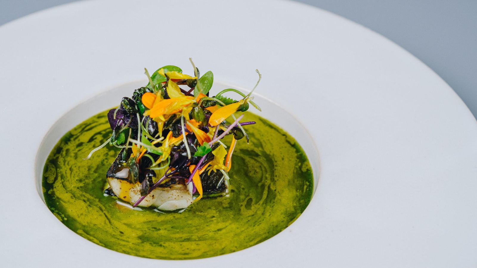 Lomo de tilapia en ceviche caliente del restaurante Sollo.