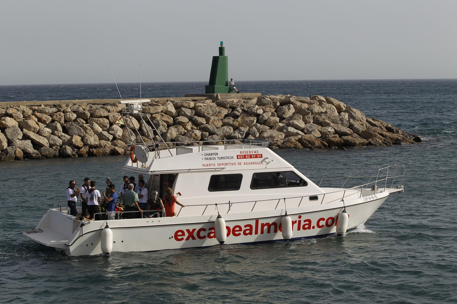 Las imágenes de la procesión de la Virgen del Carmen en Aguadulce