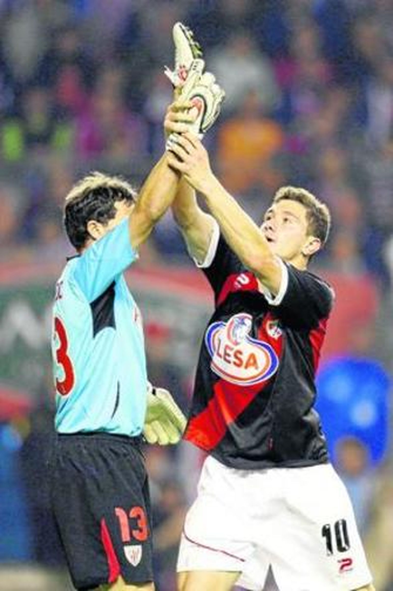 Armando, con la bota de Piti.