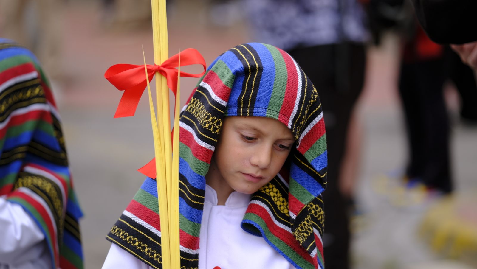 La Borriquita procesiona por las calles de Almería, en imágenes