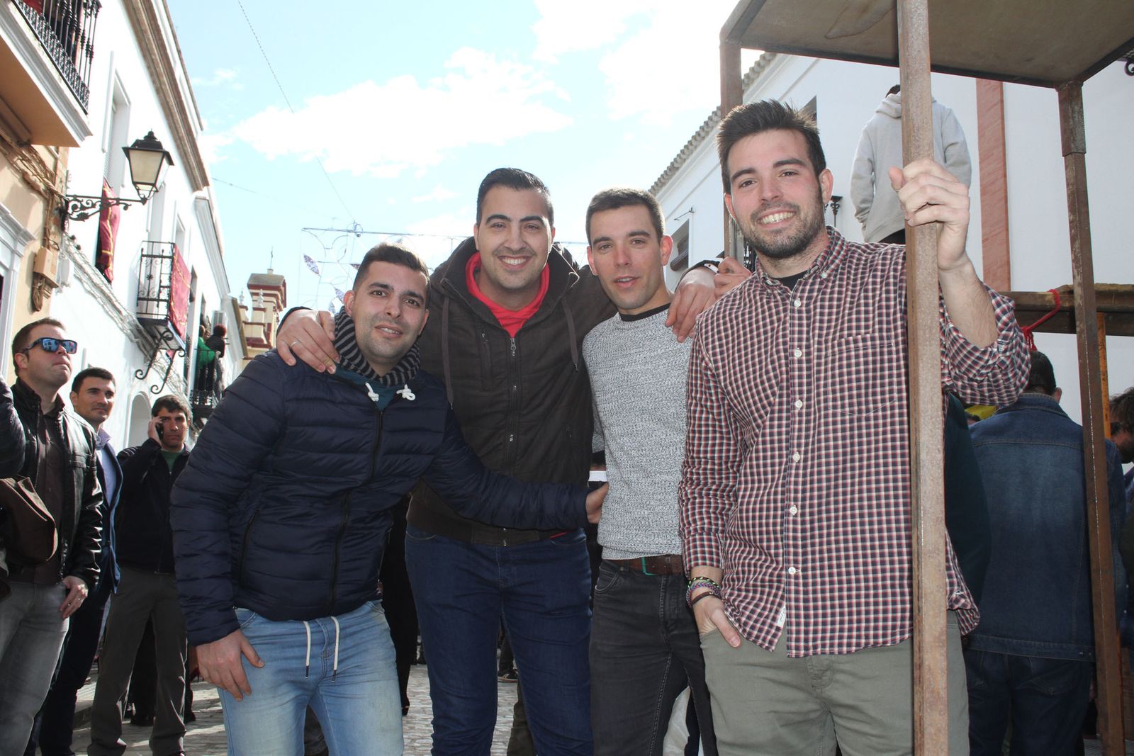 Imágenes de las tiradas en honor a San Antonio Abad en Trigueros