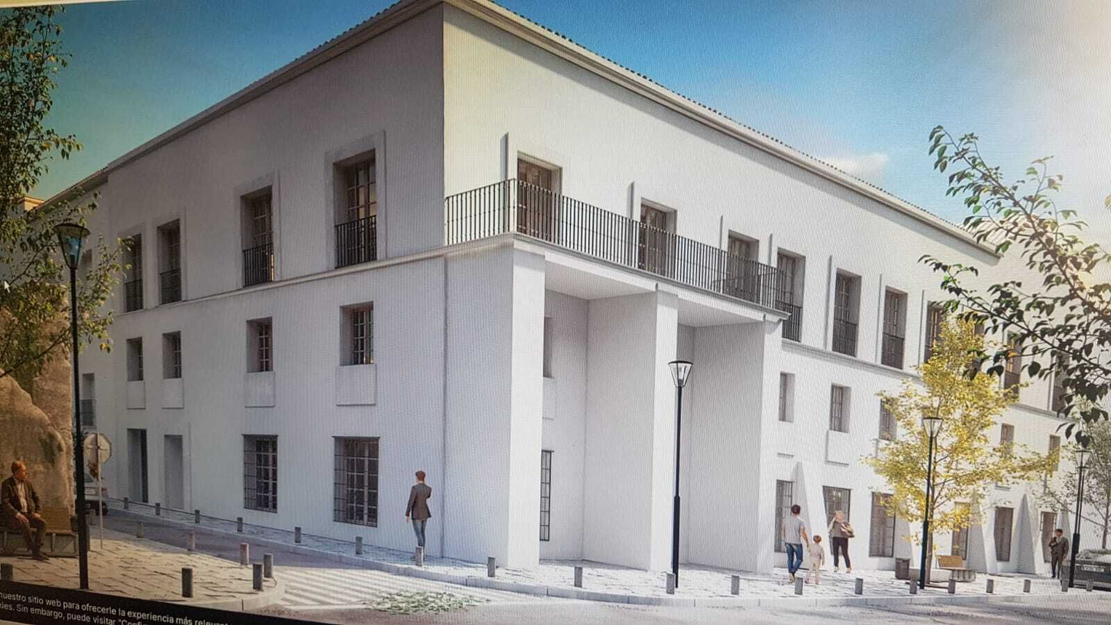 La fachada del proyecto, en formato virtual.