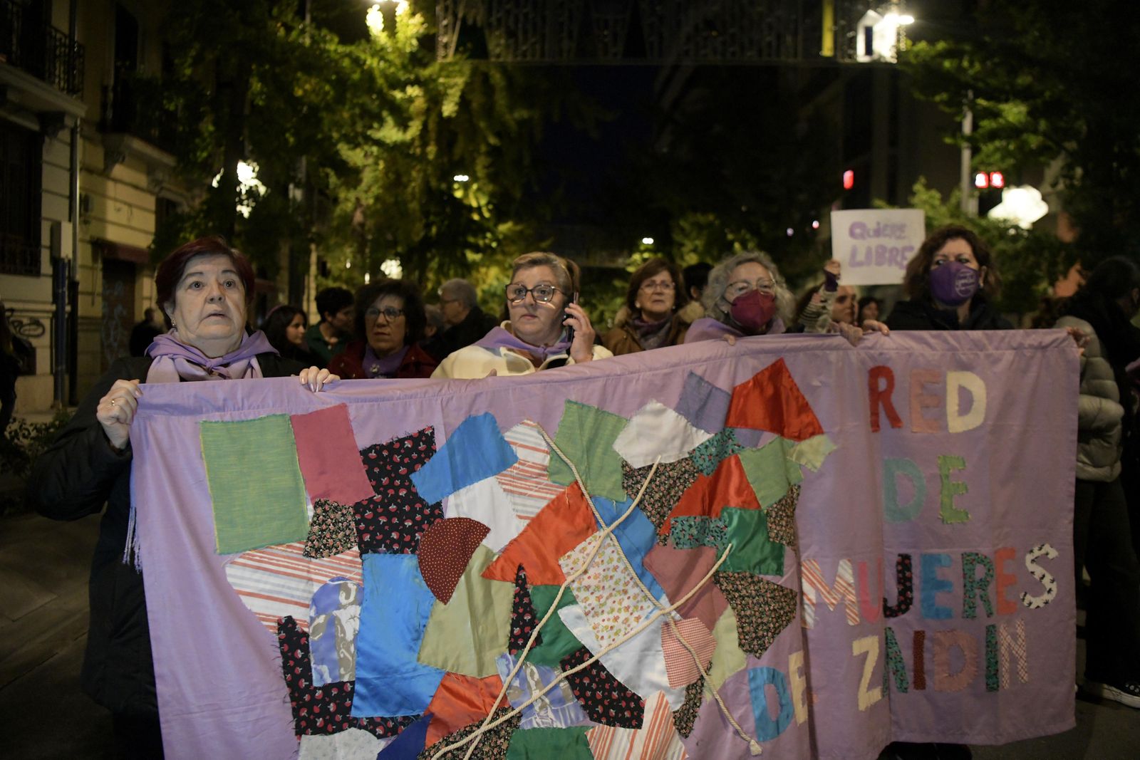 La manifestación del 25-N en Granada, en imágenes