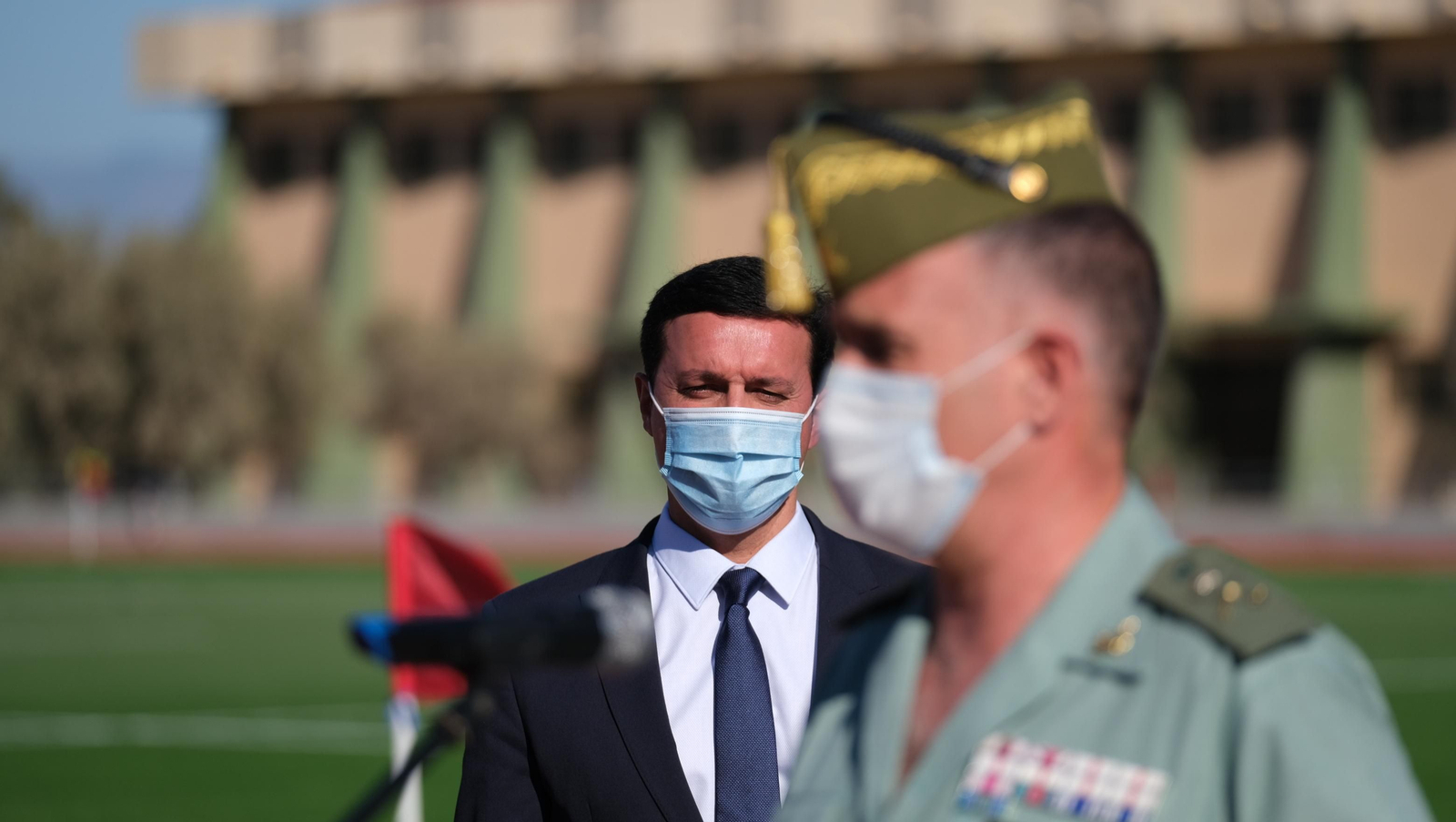 Fotogalería inauguración pista de atletismo y campo de rugby en la Base Militar Álvarez de Sotomayor