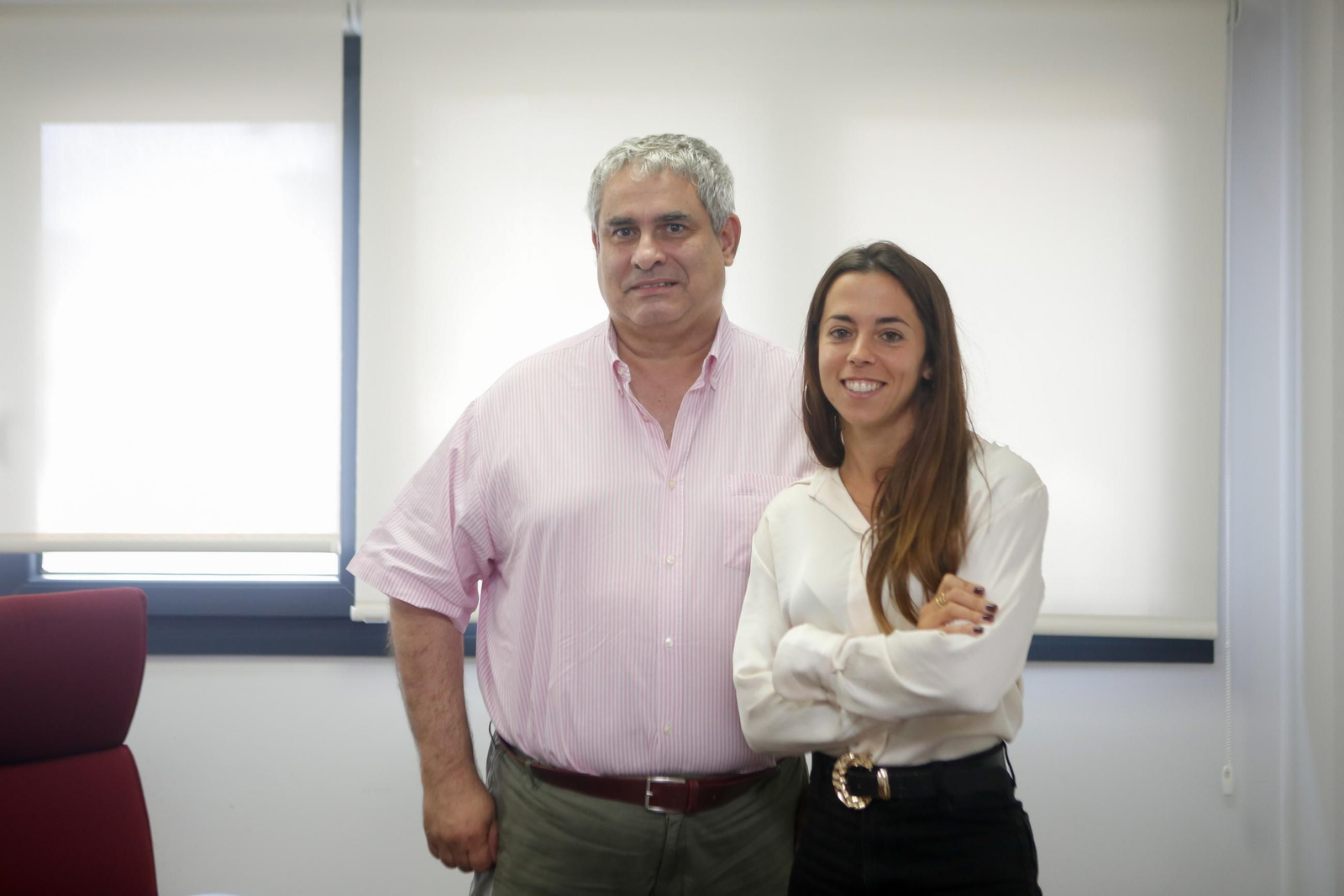 Alba Serrano, juez decana de La Línea, y Juan Cisneros, fiscal.
