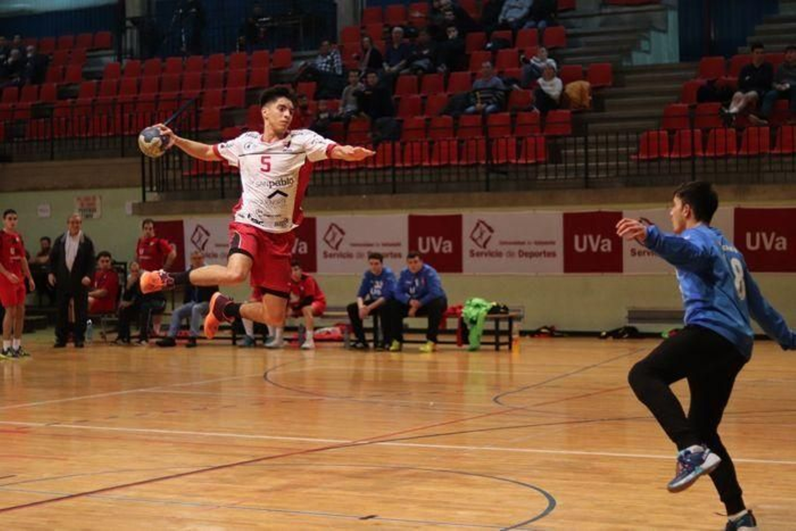 Pablo Cantore, en un partido con el San Pablo Burgos