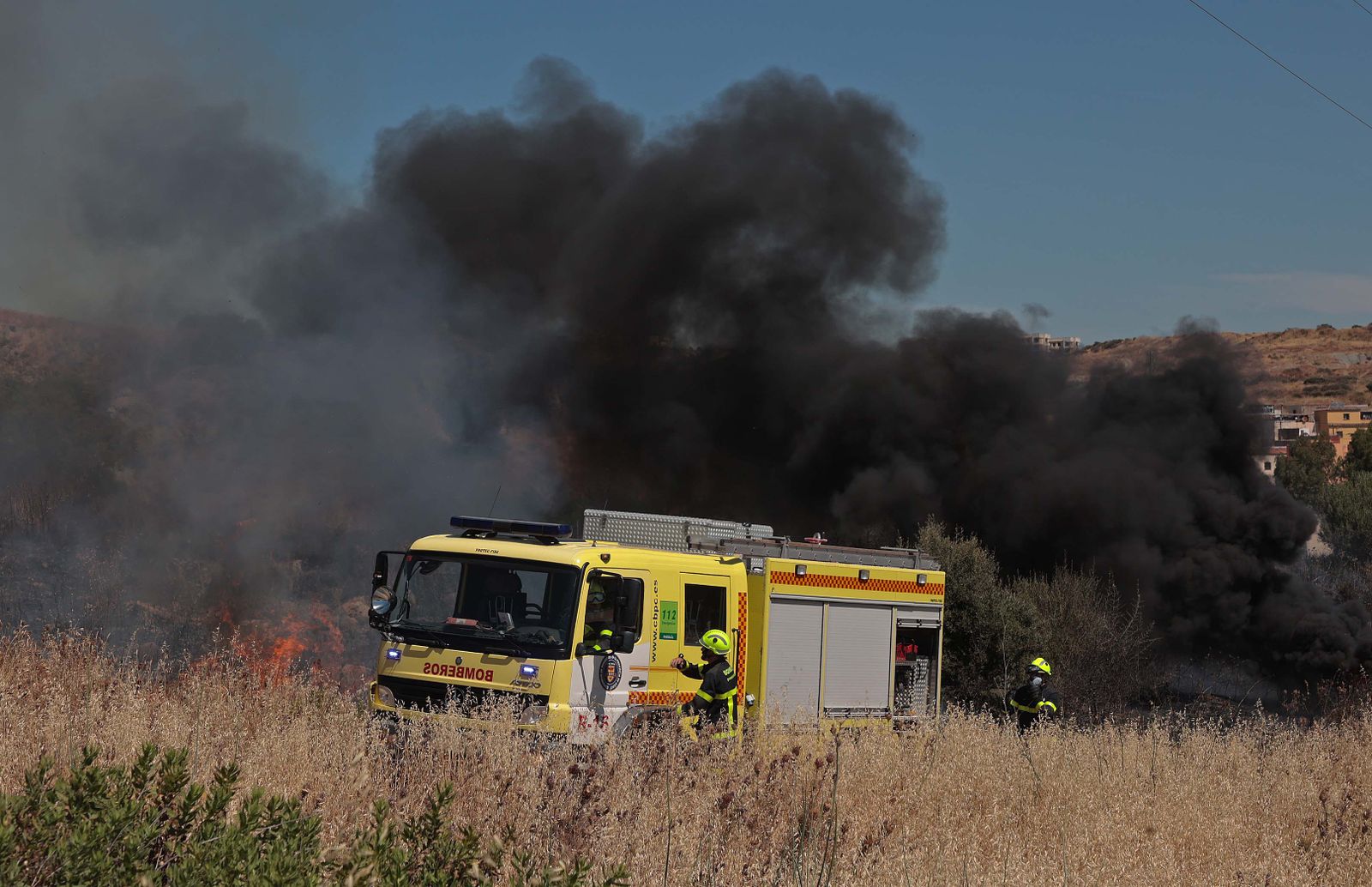 Imágenes del incendio en Los Pastores