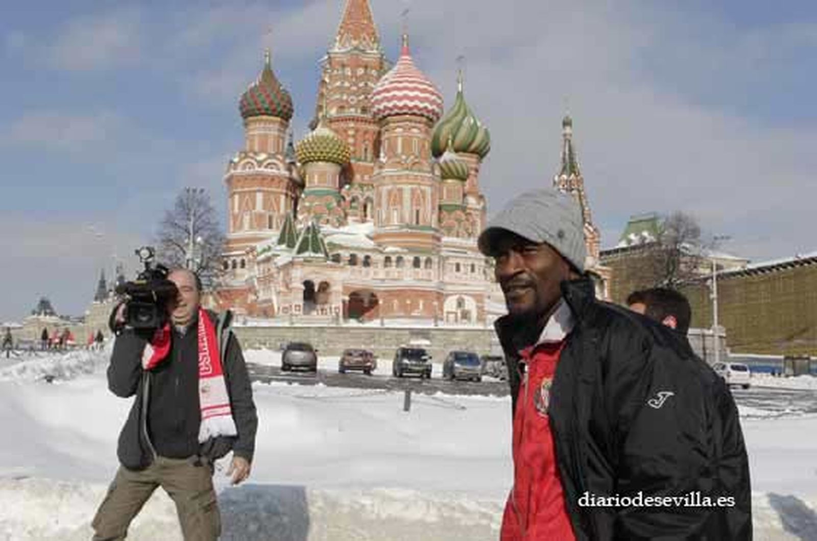 Moscú recibió al Sevilla con un temporal de nieve. 

Foto: Antonio Pizarro