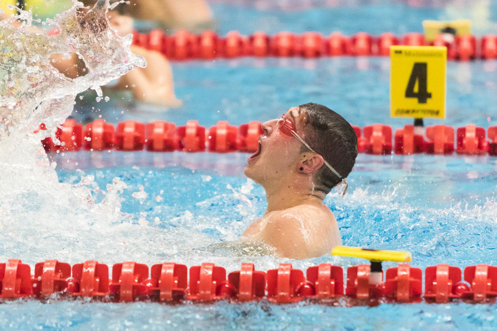 Carlos Peralta, tras ganar una prueba.