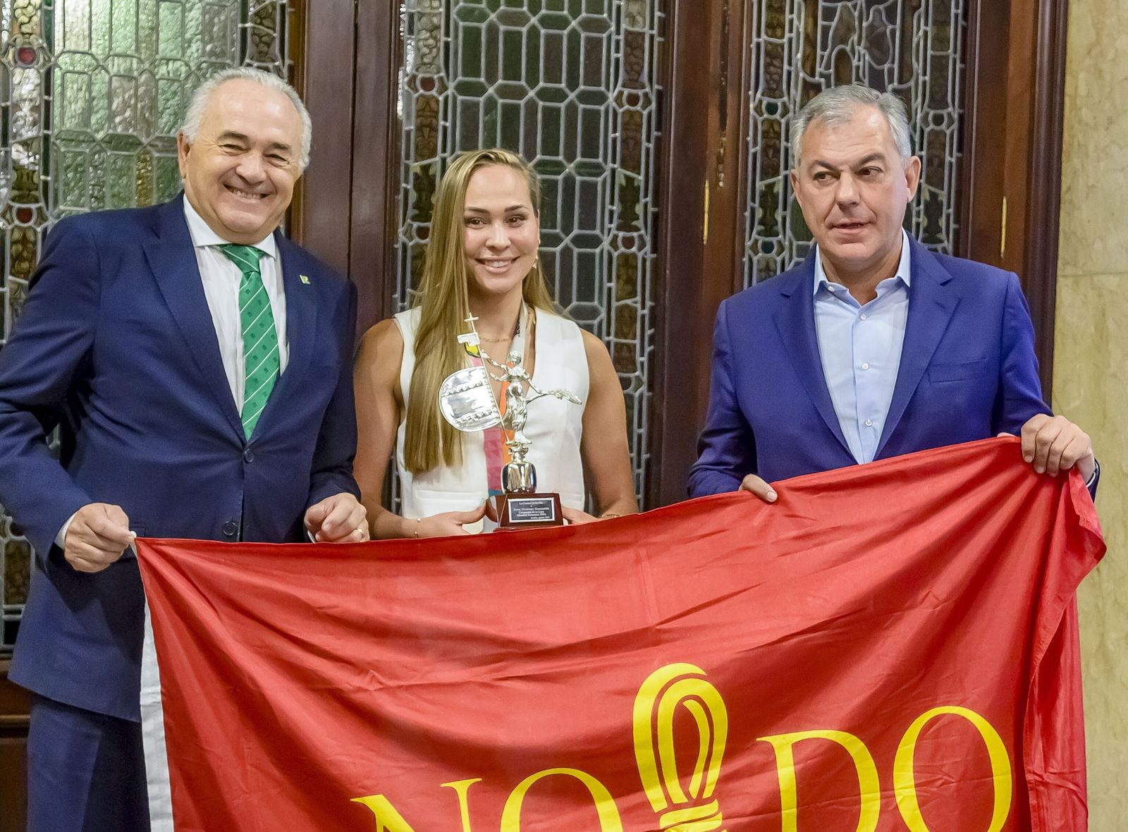 Las fotos de la recepción del alcalde a Irene Guerrero