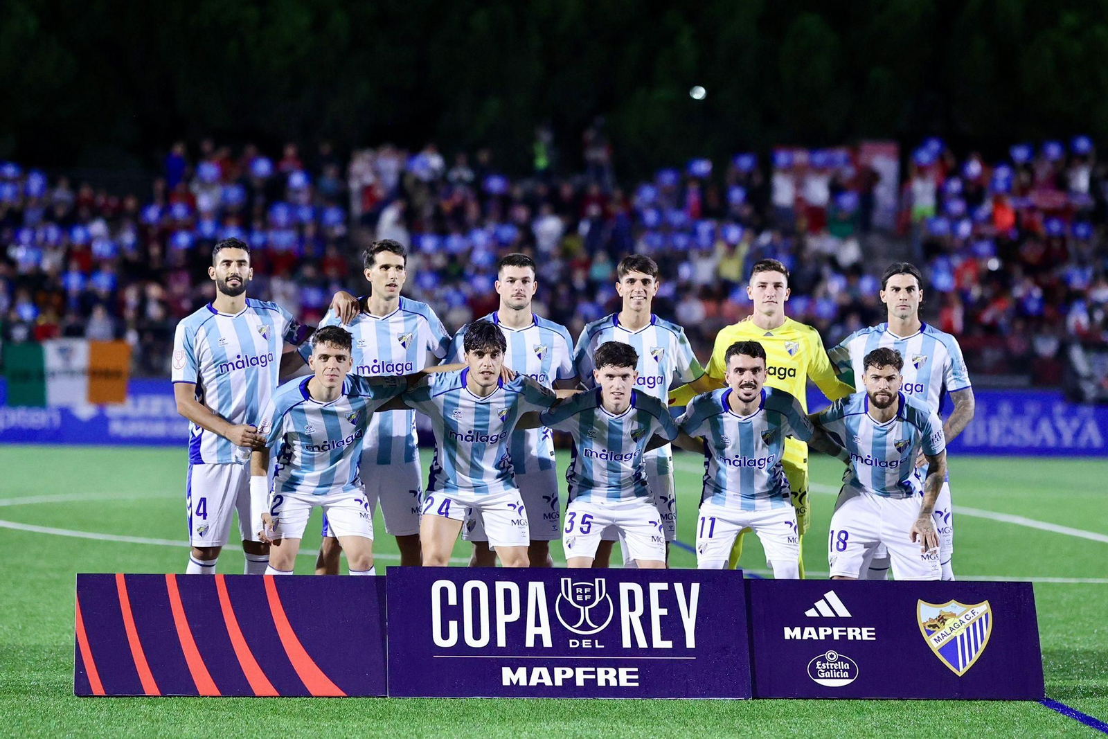 Once inicial del Málaga CF.