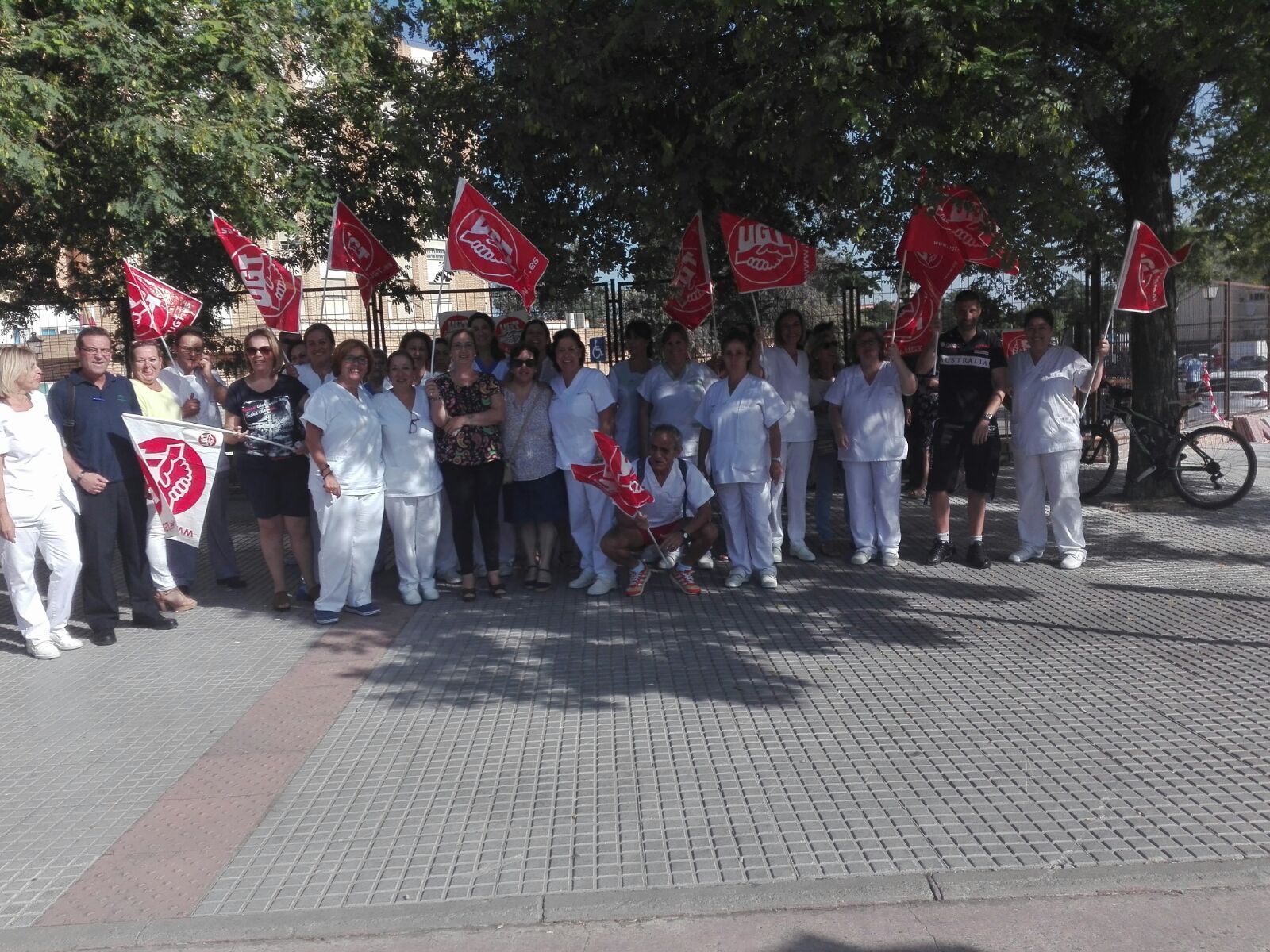 Concentración de UGT en los alrededores de la residencia de La Granja.