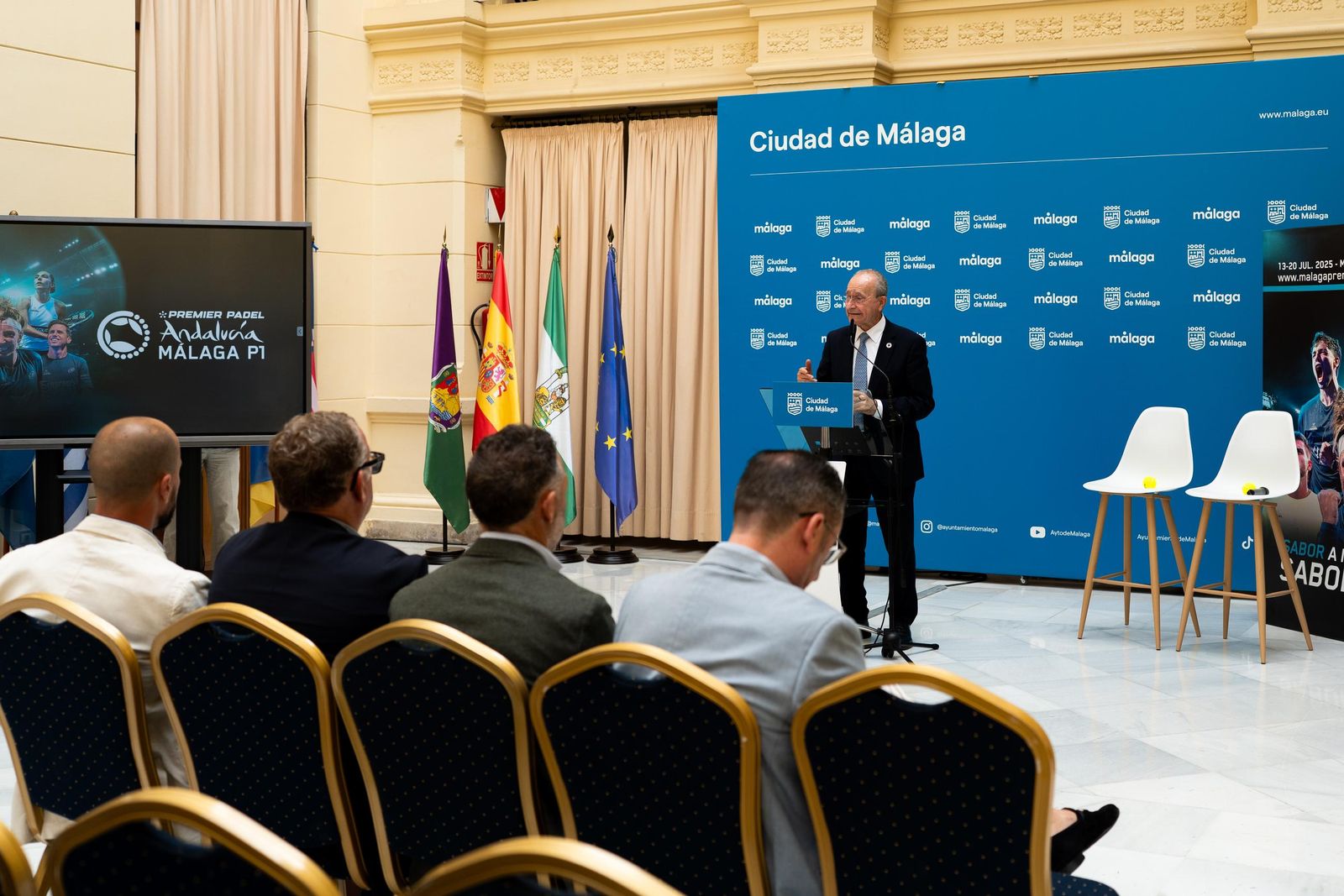 El Premier Padel de Málaga fue presentado: fotos del evento