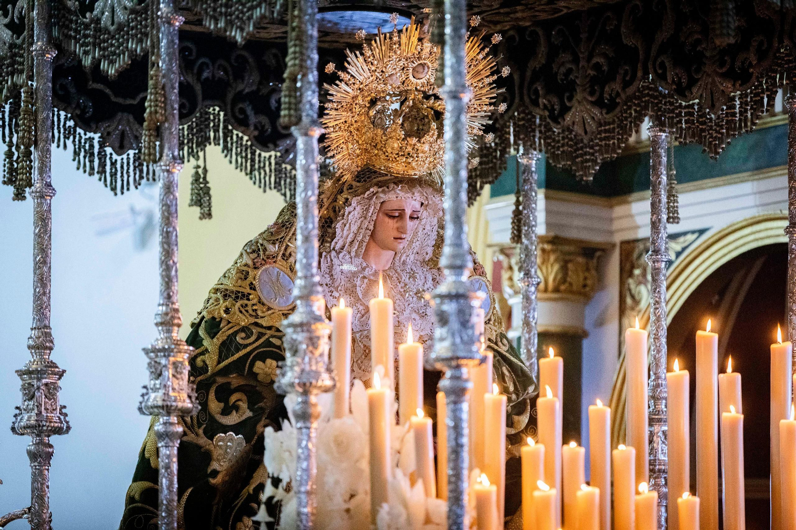 Las imágenes de la Cofradía del Huerto este Martes Santo de la Semana Santa de San Fernando