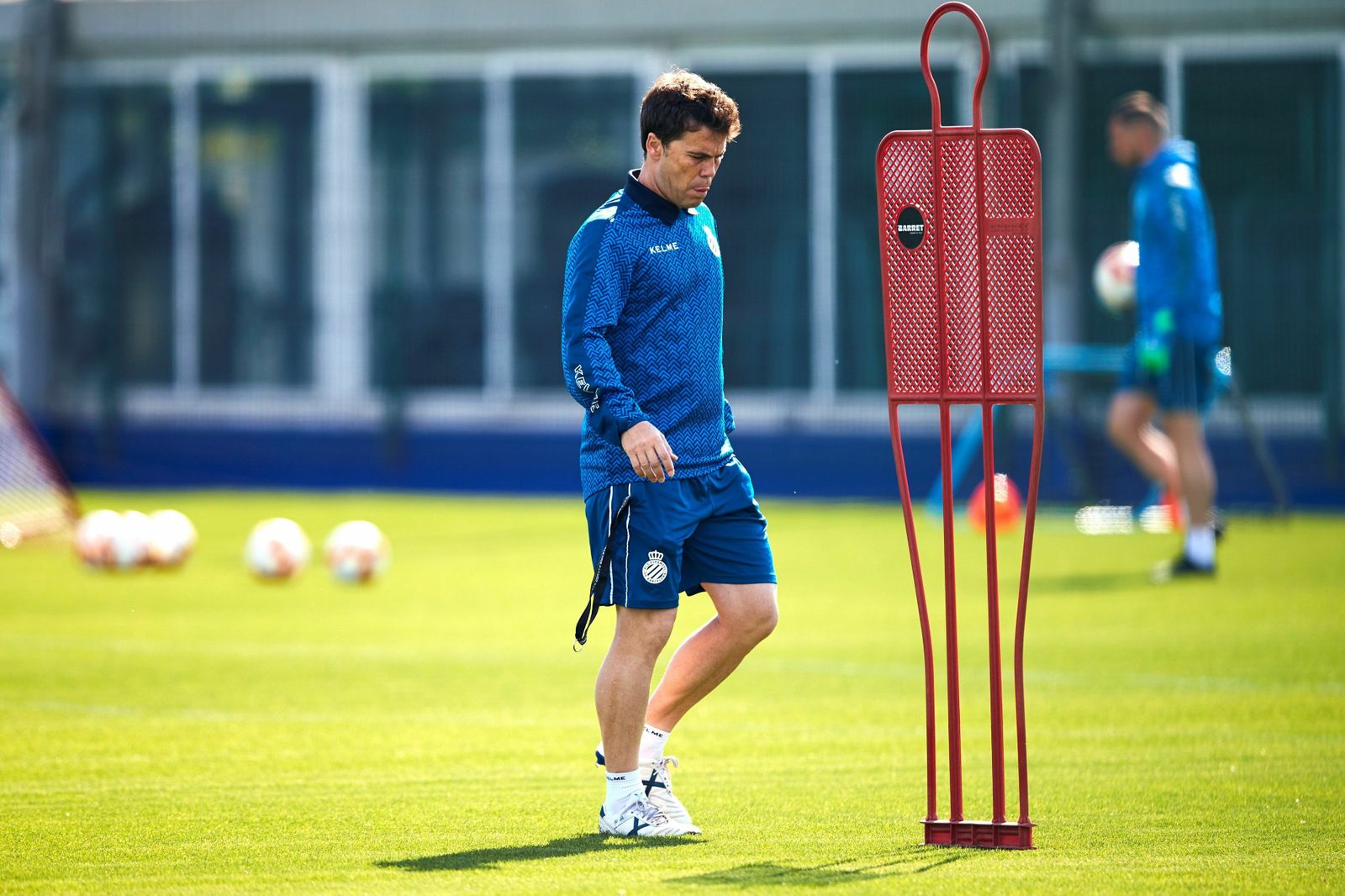 Rubi, en un entrenamiento del Espanyol.