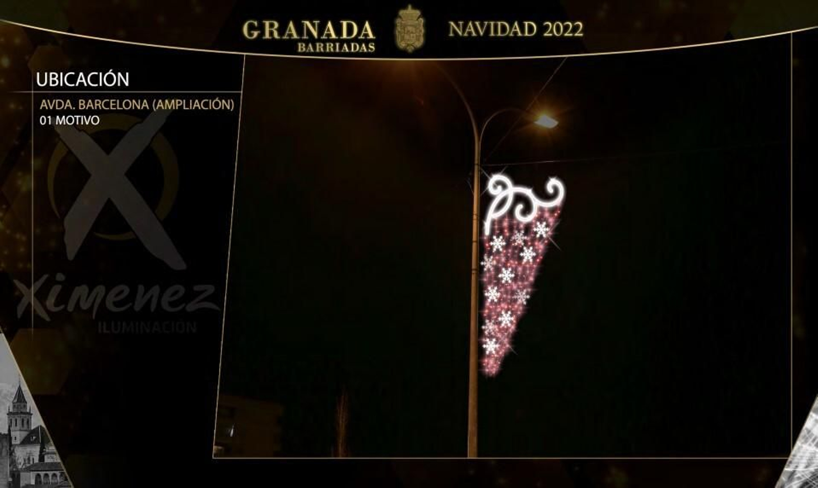 Estas son las luces de Navidad de los barrios de Granada, calle por calle