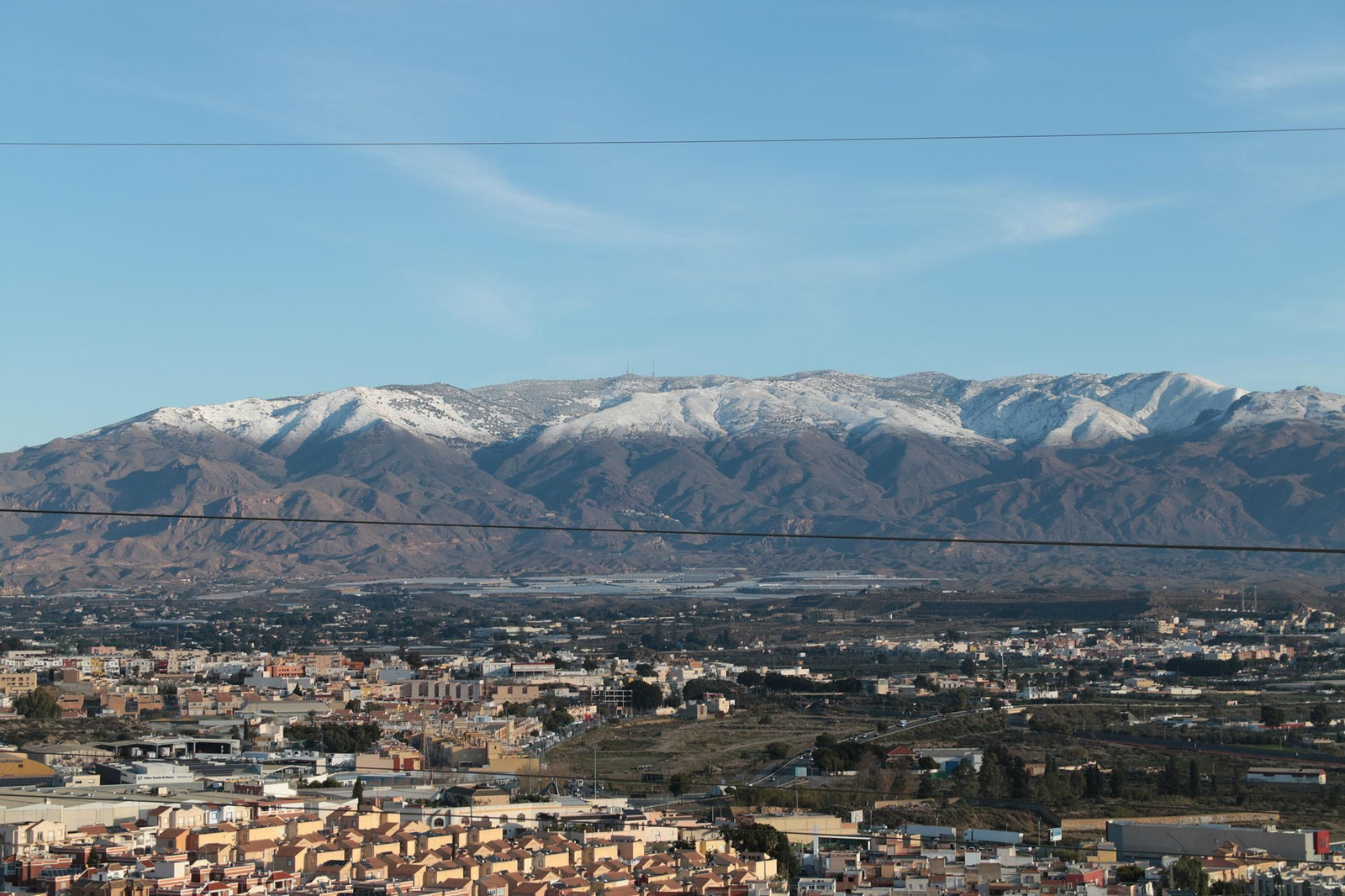 La nieve cubre de blanco la Alpujarra Almeriense