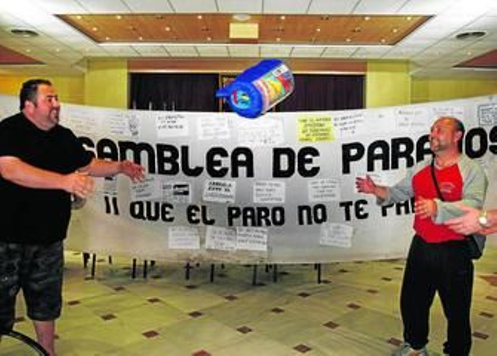 Los parados que iniciaron su encierro en el Castillo de Luna el 8 de marzo abandonaron la protesta el domingo.