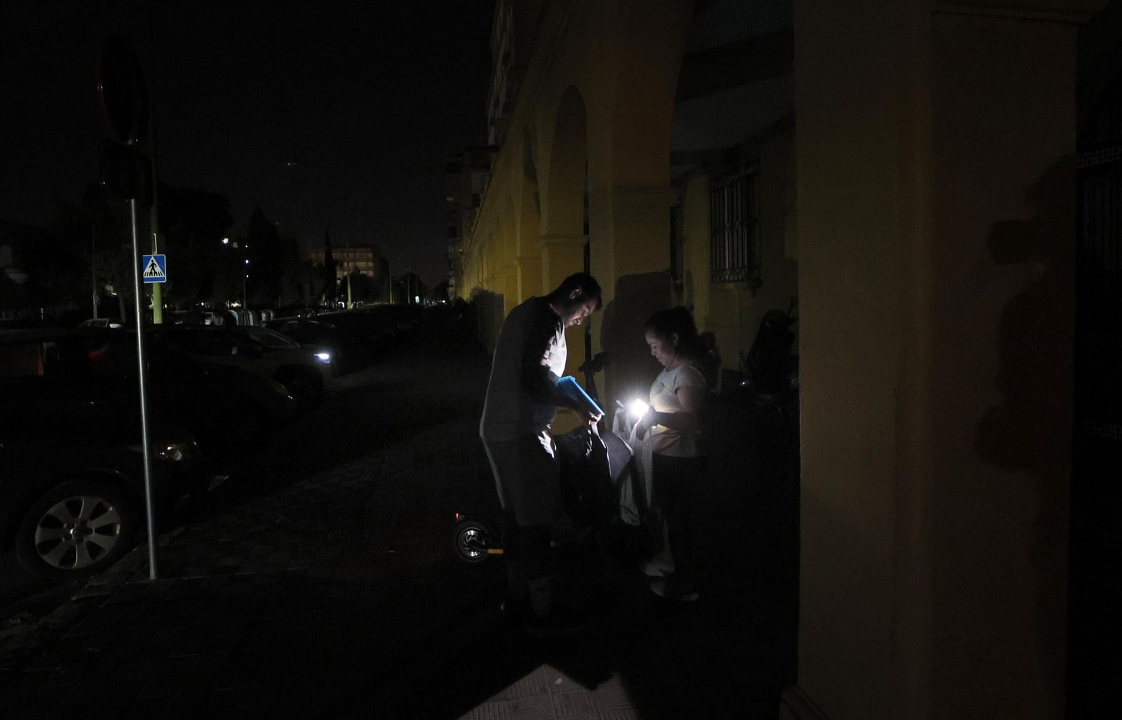 Imágenes del apagón en Sevilla