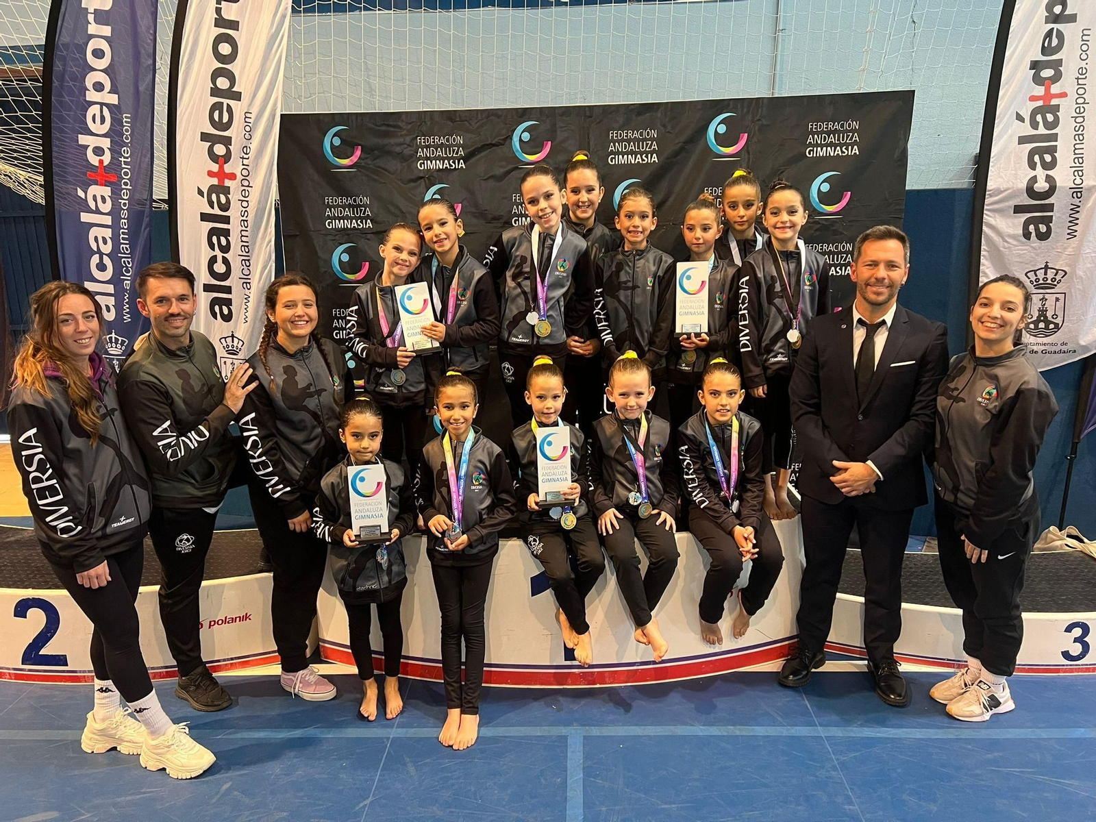 El Club Diversia Jerez ha completado un brillante Andaluz de Gimnasia Acrobática en Alcalá.