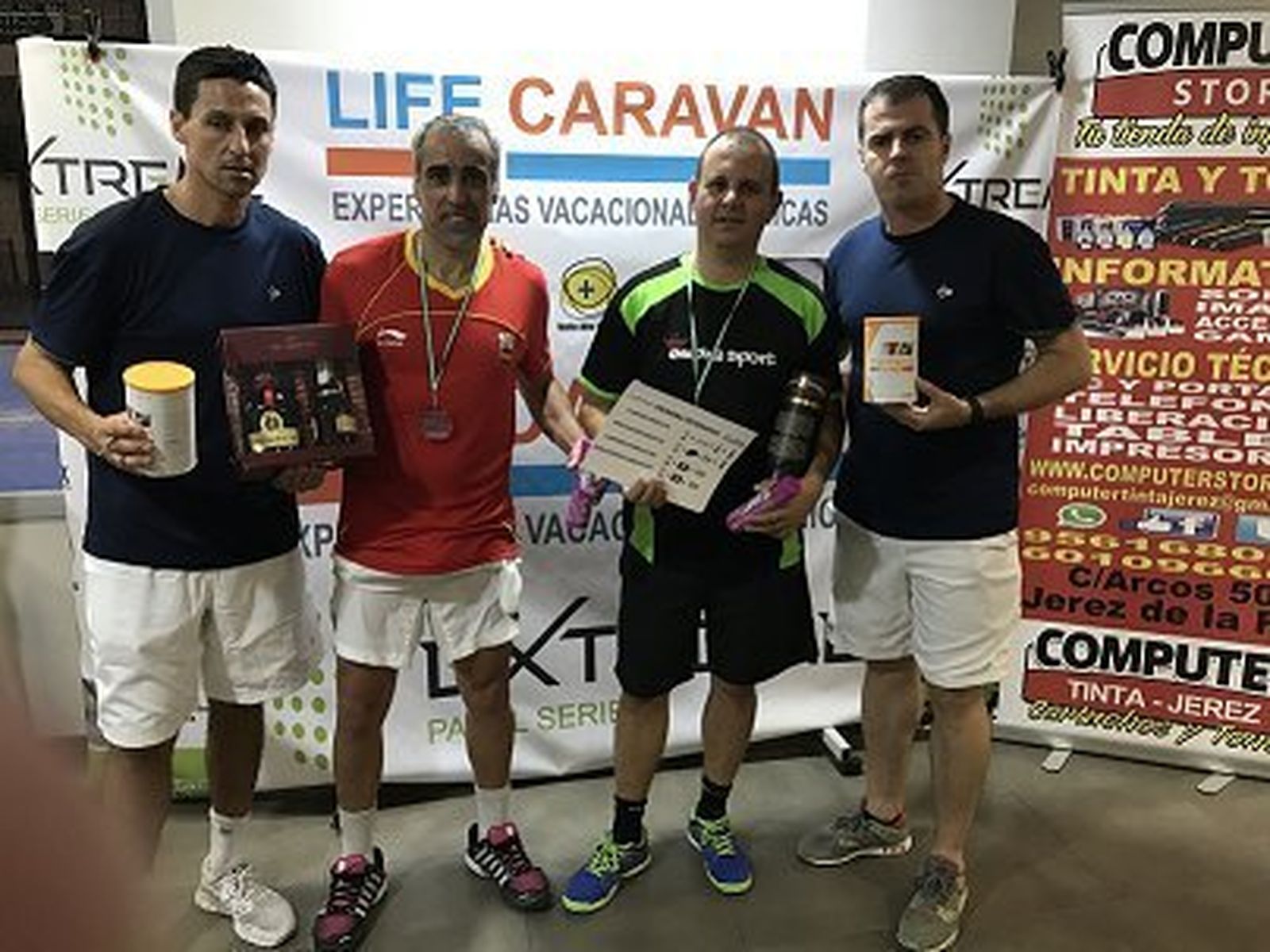 Campeones de la categoría de veteranos.