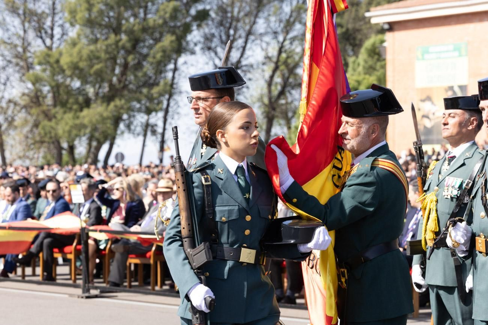 Jura de bandera de la 130ª promoción de guardias civiles de la Academia de Baeza