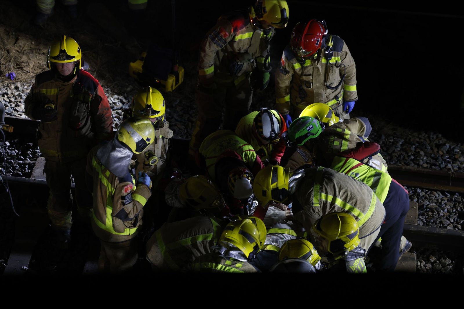 En imágenes, el accidente de tren en Barcelona