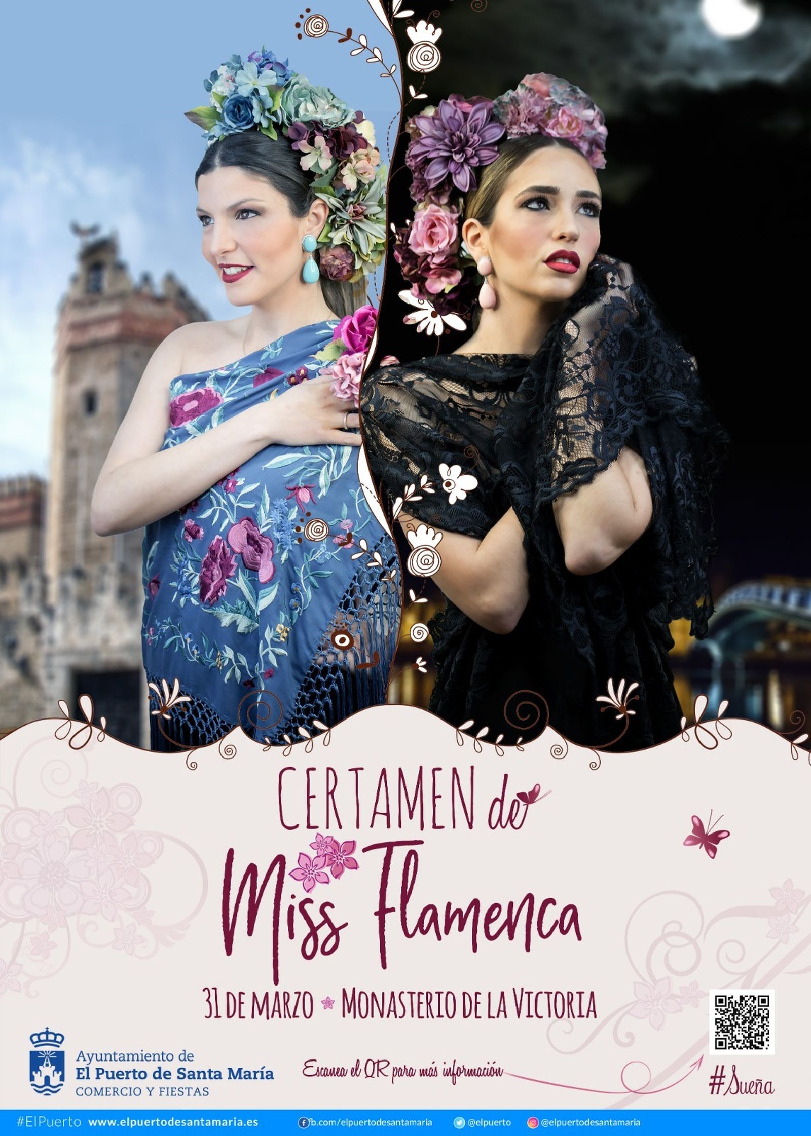 Fragmento del cartel anunciador de Miss Flamenca.