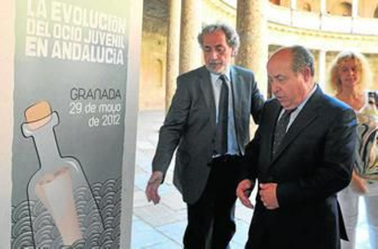 José Chamizo y Torres Hurtado en unas jornadas que se celebraron en 2012 en Granada.