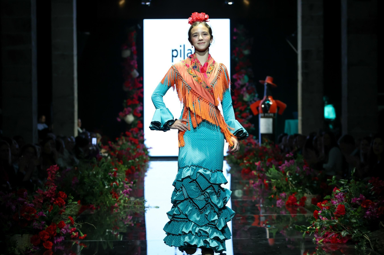 Desfile de Pilar Villar en la Pasarela Flamenca Tío Pepe Jerez 2024