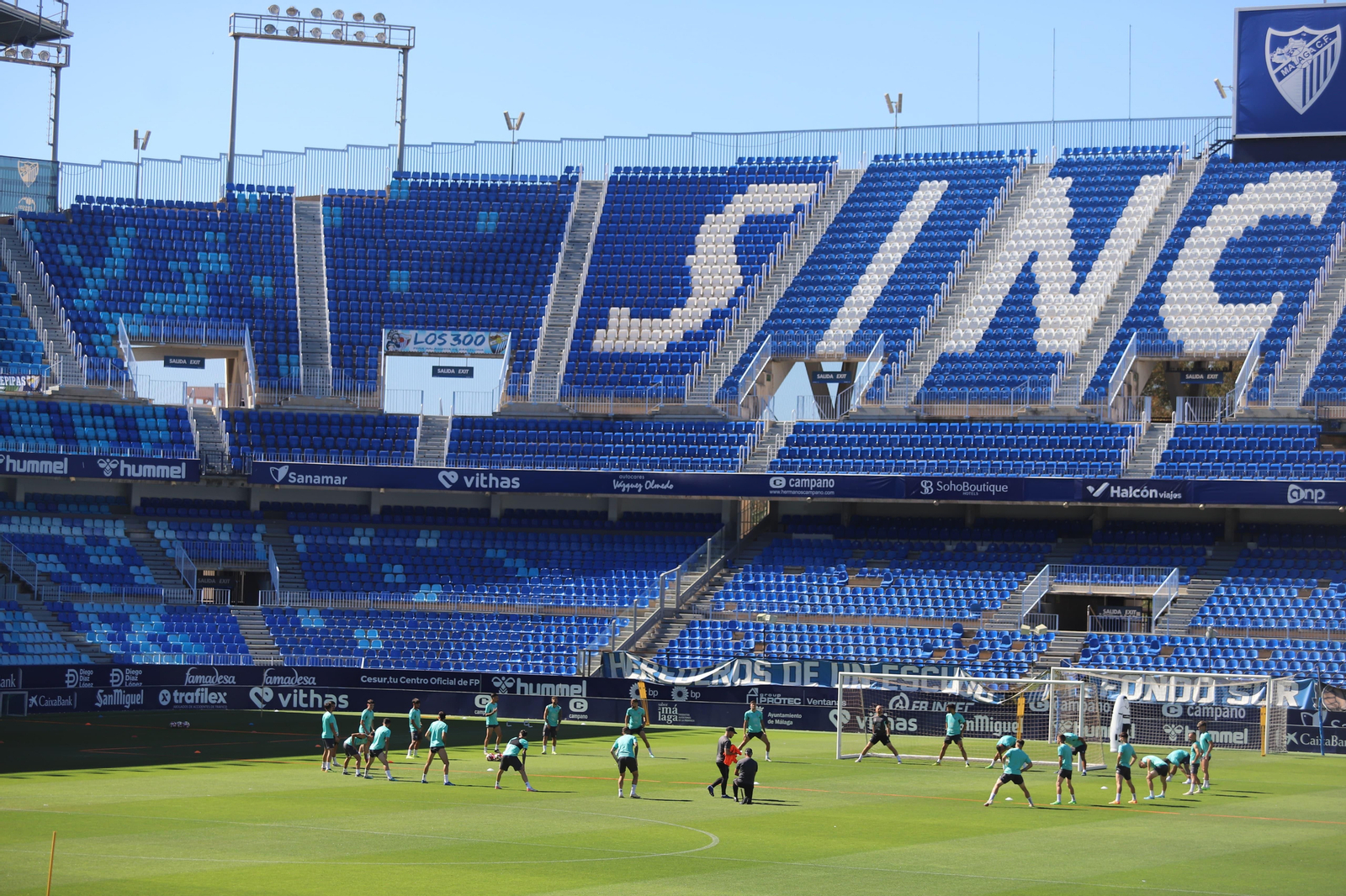 Las fotos del último entrenamiento del Málaga de la temporada