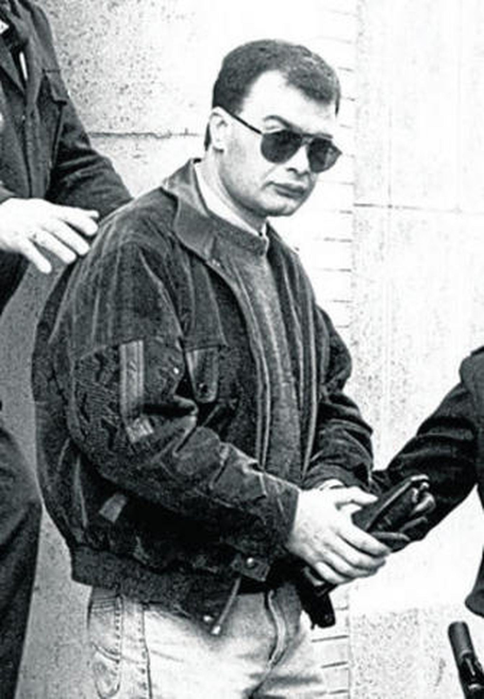 José Franco de la Cruz El Boca, saliendo de los juzgados en 1991.