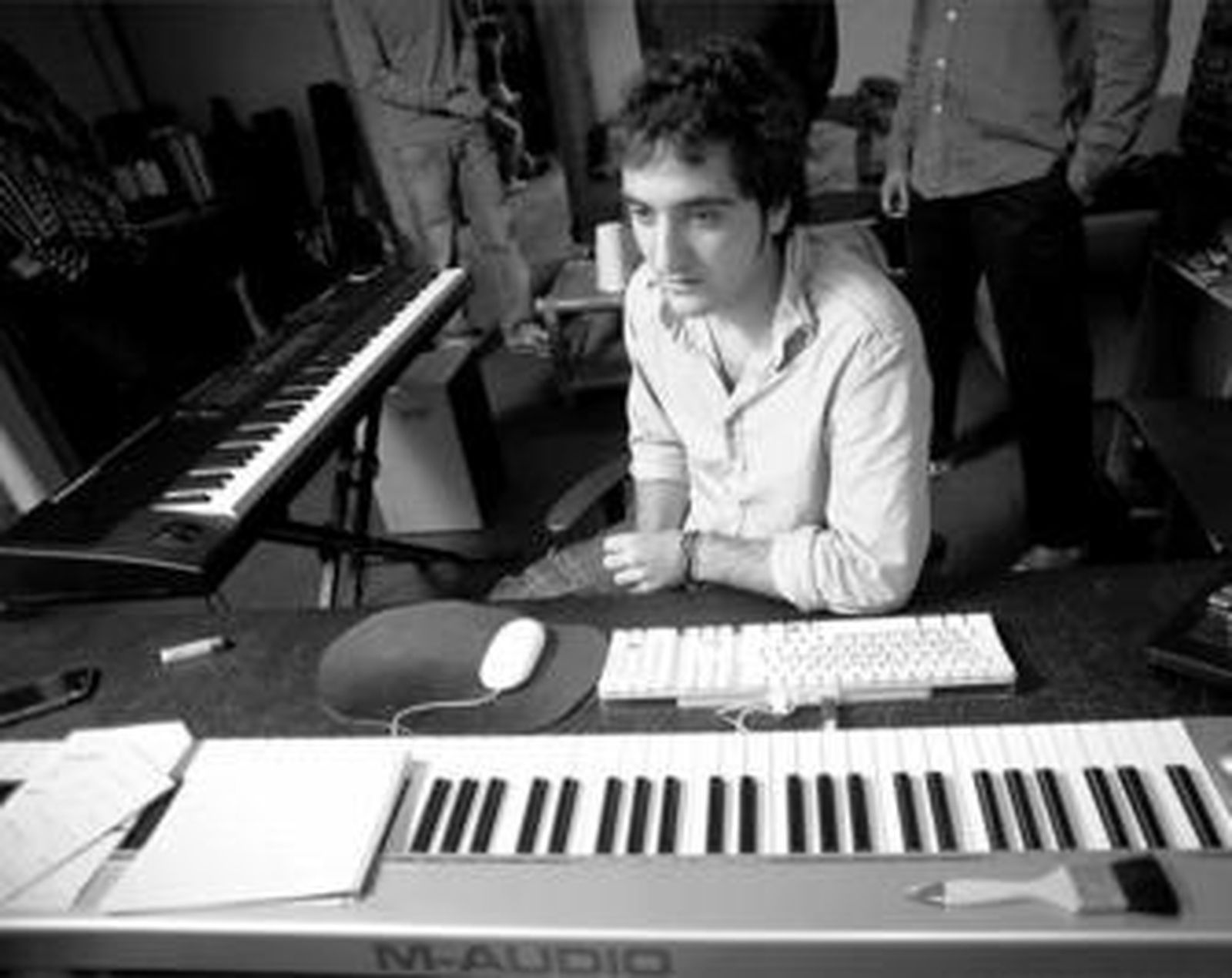 Borja Évora, en su estudio.