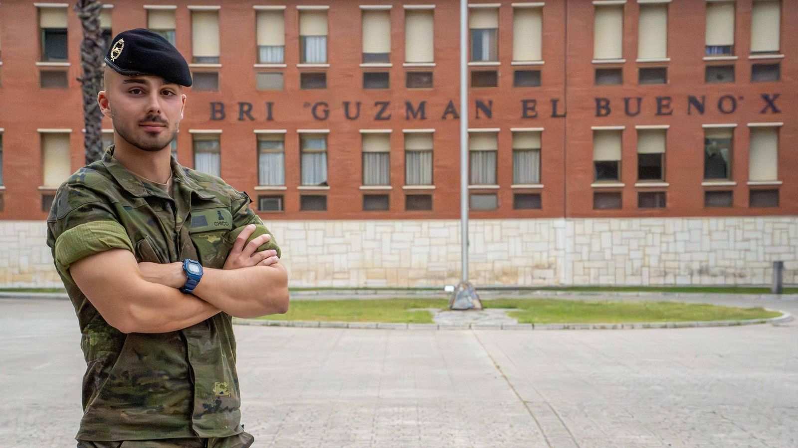 Ángel Chico, destinado en el batallón de Zapadores de la Bri X. Ángel Chico, destinado en el batallón de Zapadores de la Bri X.