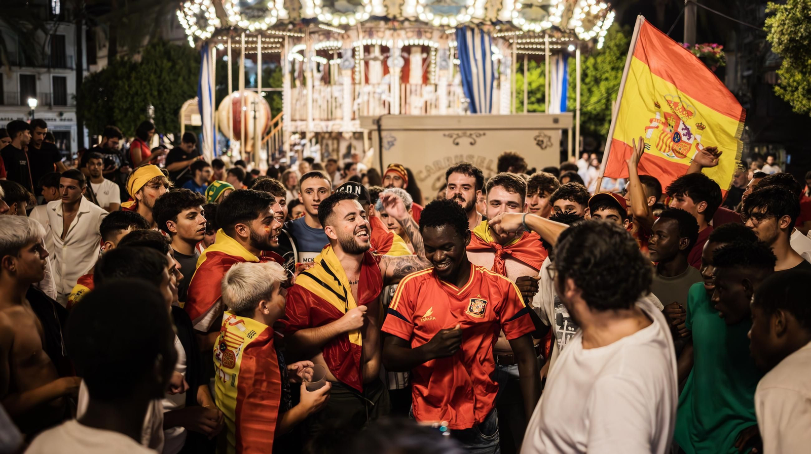 Imágenes de la celebración en Jerez del triunfo de España en la Eurocopa