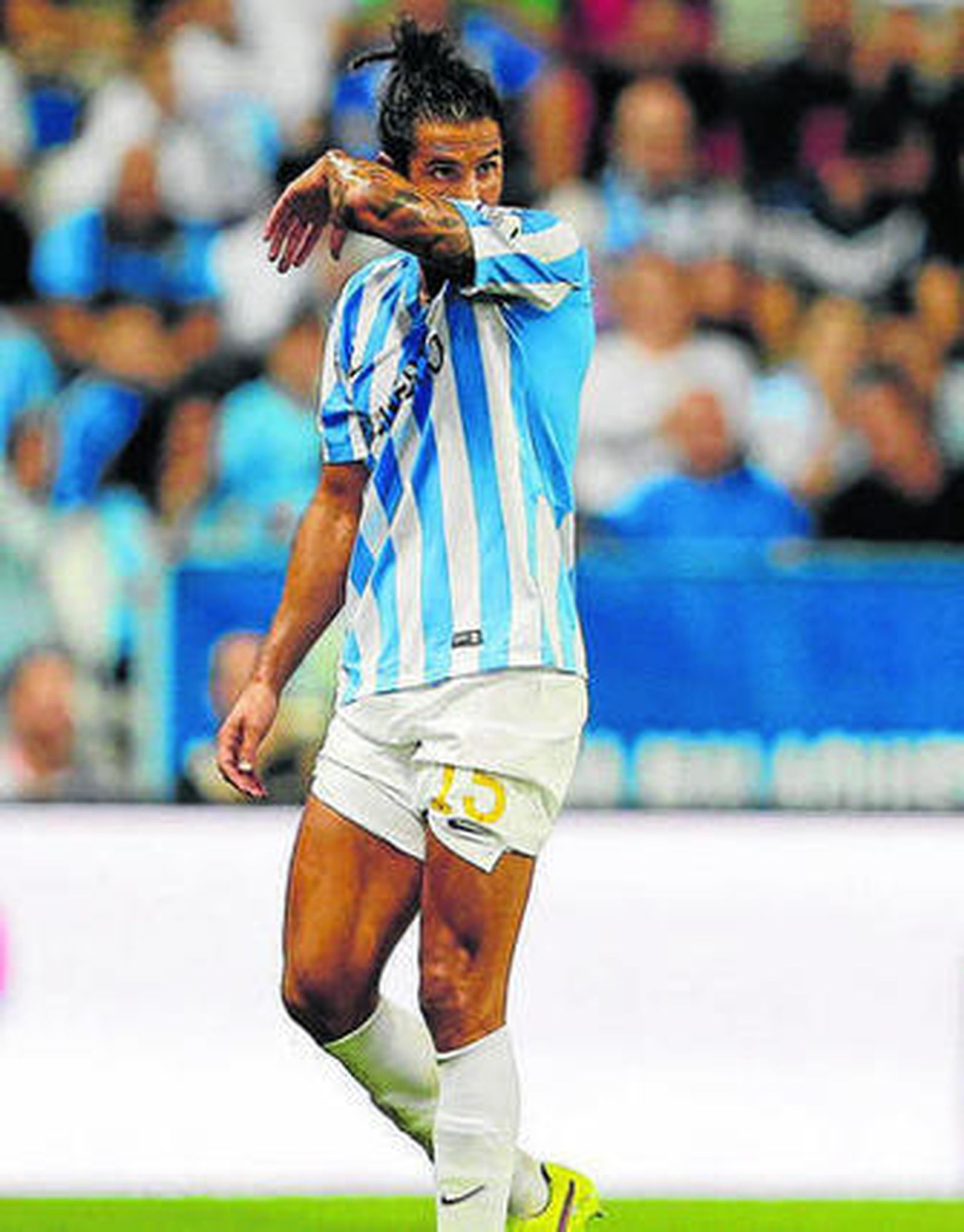 Angeleri durante un partido de esta temporada.