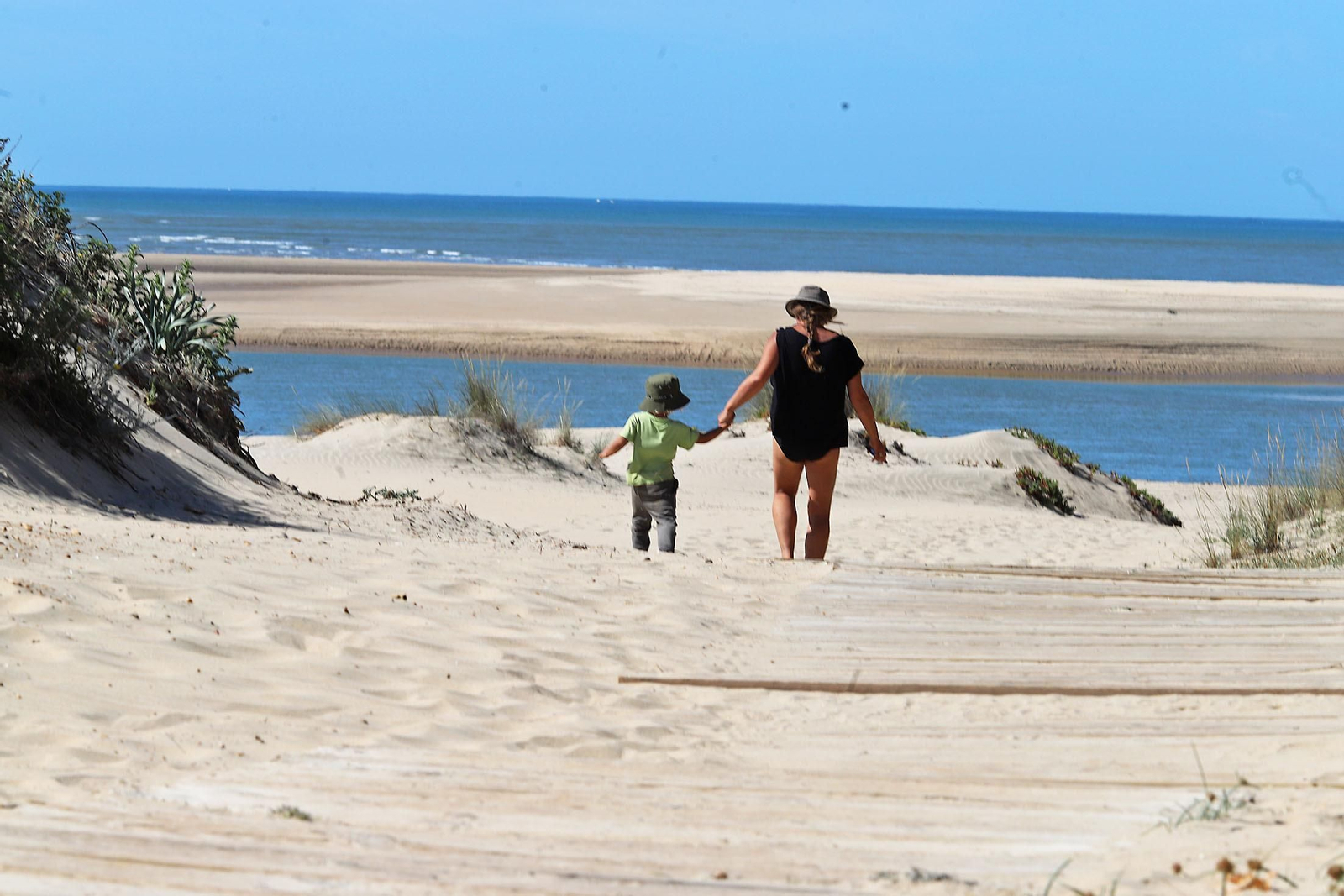 Imágenes de las playas de Huelva en la jornada de domingo