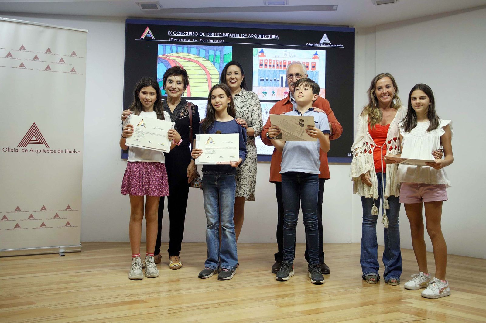 Imágenes de la entrega de premios del 'IX Concurso Infantil de Arquitectura'