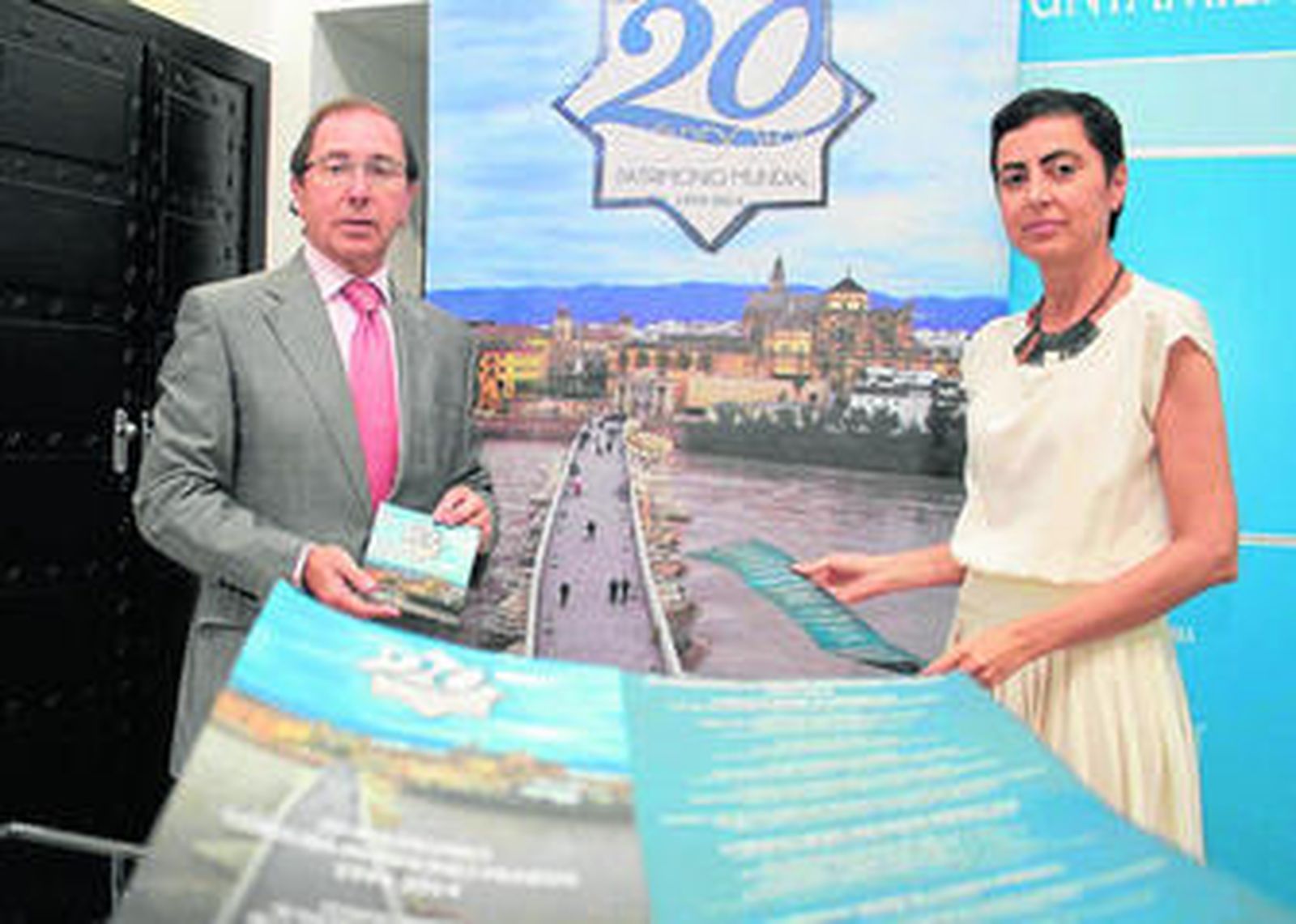 Rafael Jaén y Piedad Aroca, durante la presentación de las distintas actividades.