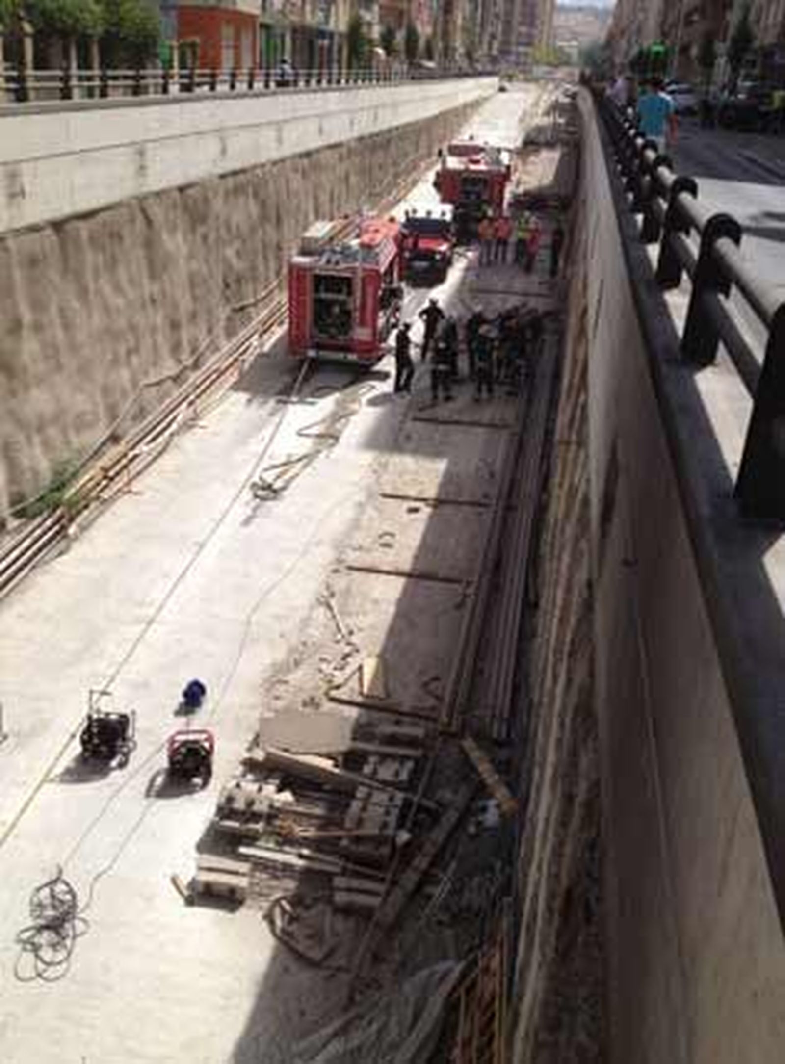 Sofocado el incendio en las obras del metro a su paso por la Avenida América