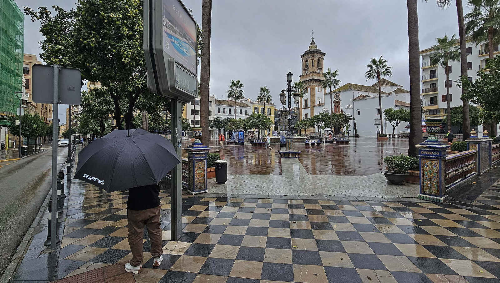 Fotos de la lluvia provocada por la borrasca atlántica en Algeciras
